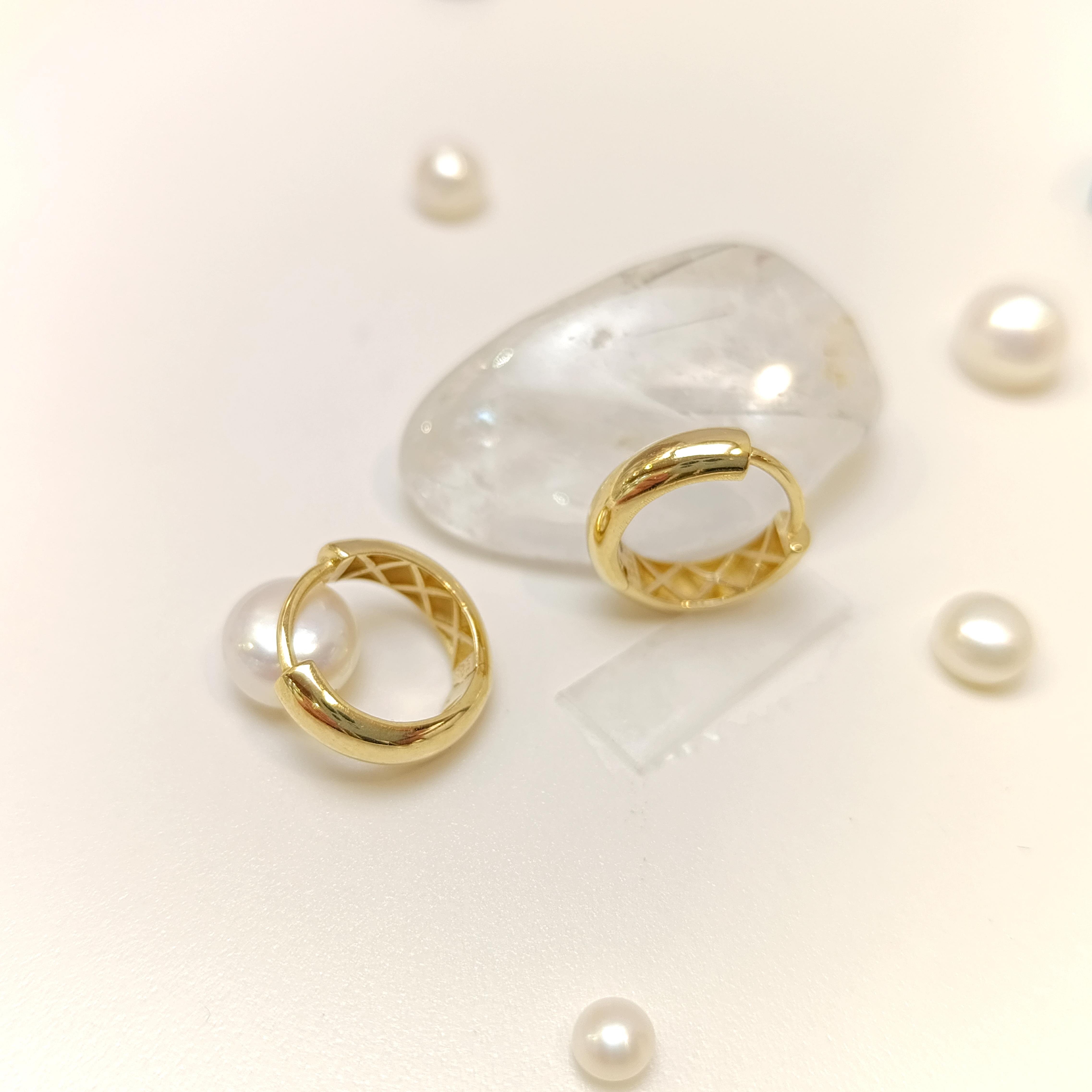 14.5mm Klasik Bombeli Halka Küpe 14 Ayar Altın HD VİDEOLU