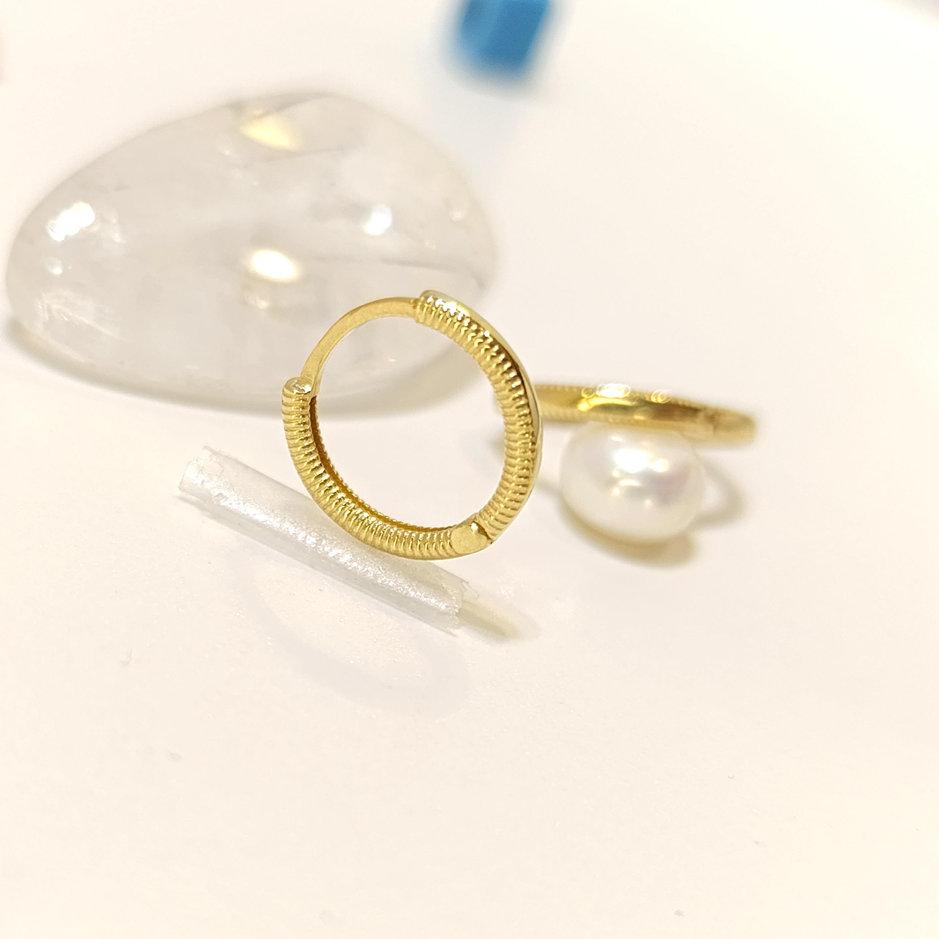 14mm Ajda Halka Küpe 14 Ayar Altın HD VİDEOLU