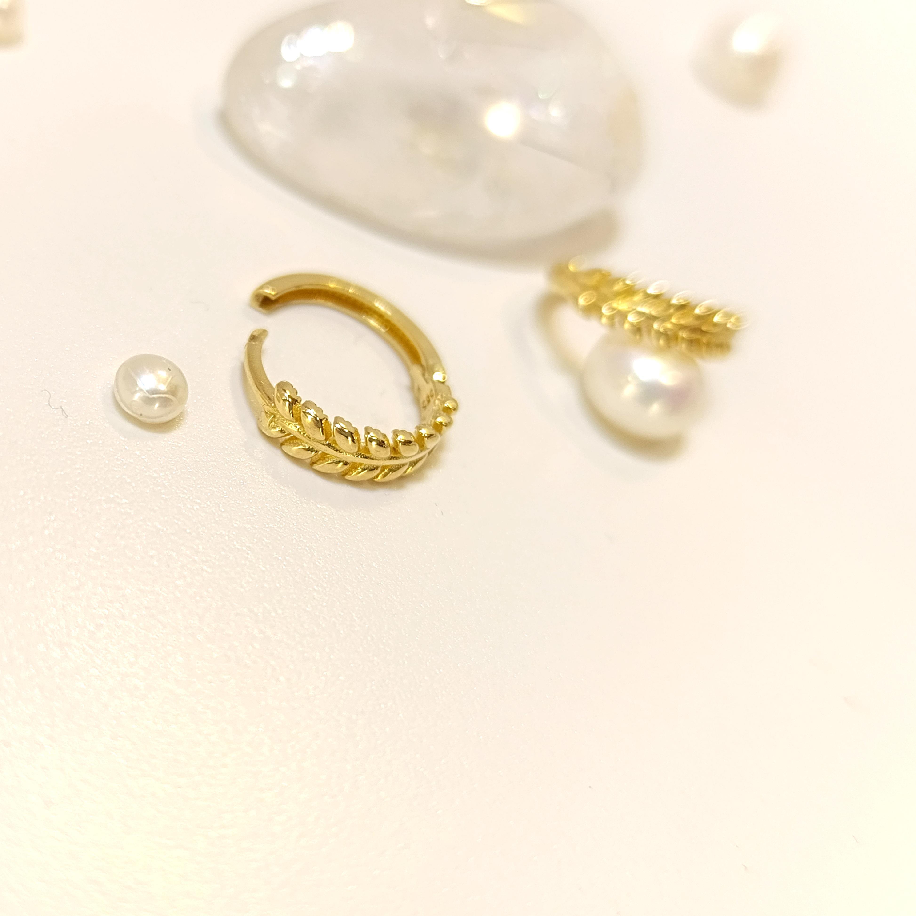 14mm Başak Halka Küpe 14 Ayar Altın HD VİDEOLU