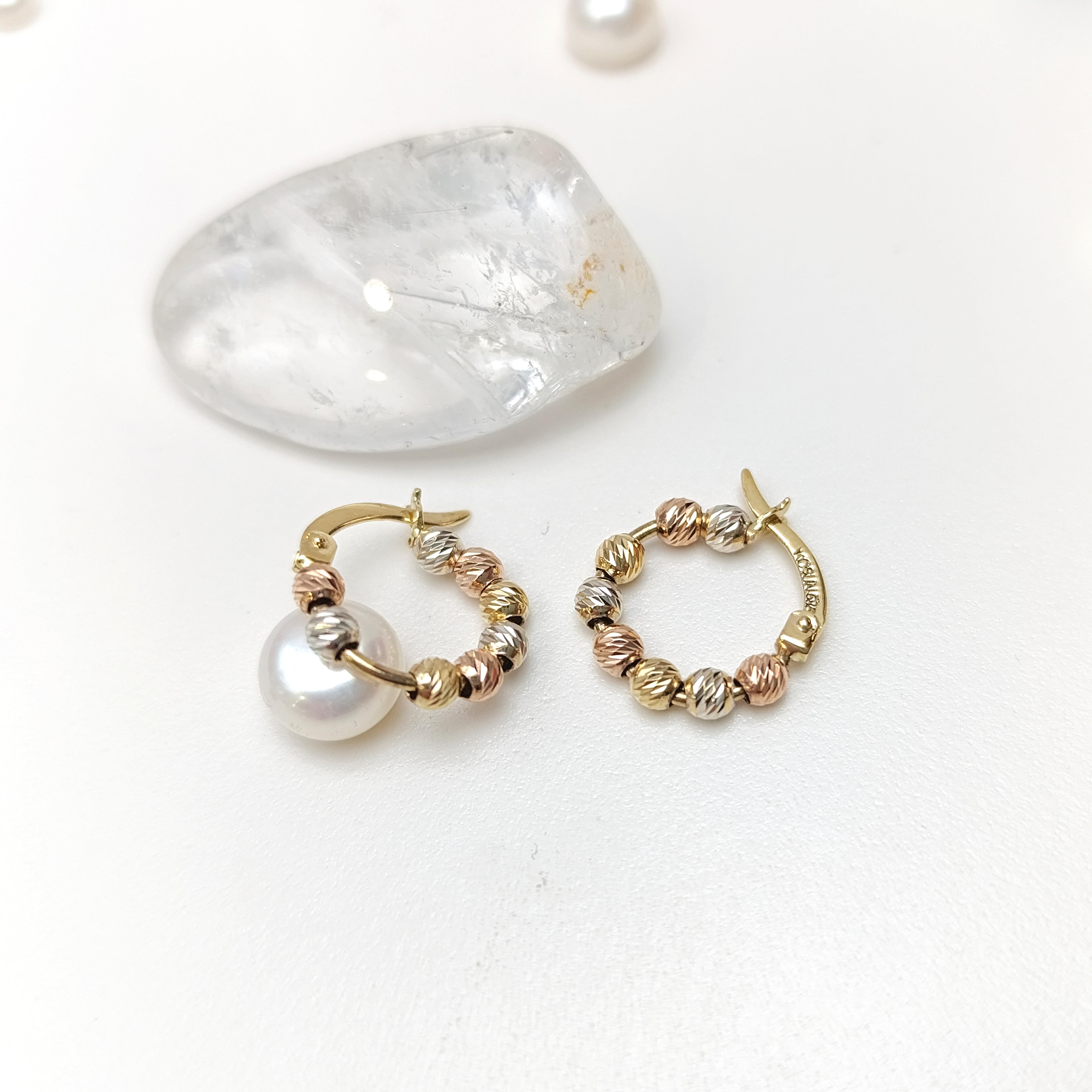 14mm Dorika Toplu Halka Küpe 14 Ayar Altın HD VİDEOLU