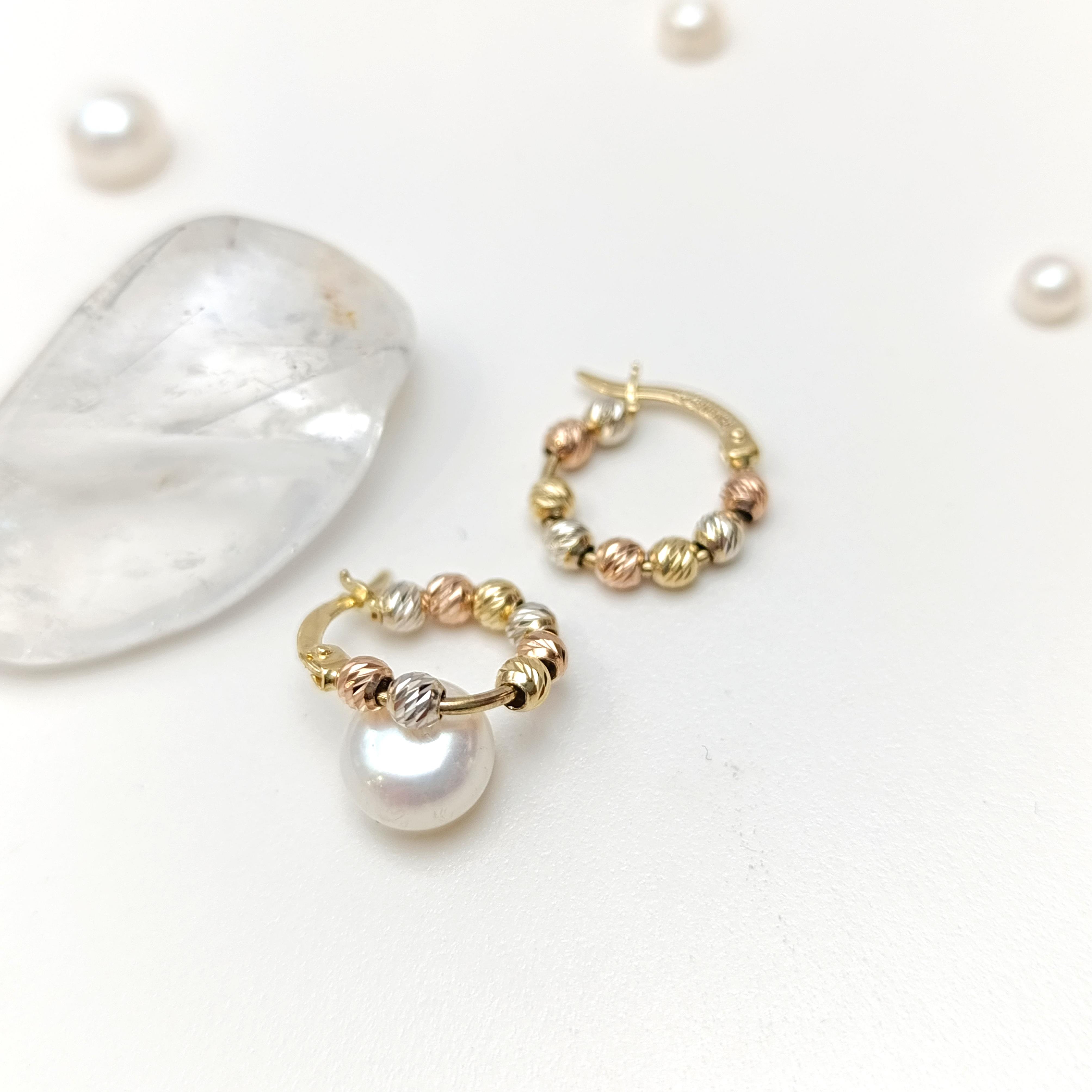 14mm Dorika Toplu Halka Küpe 14 Ayar Altın HD VİDEOLU