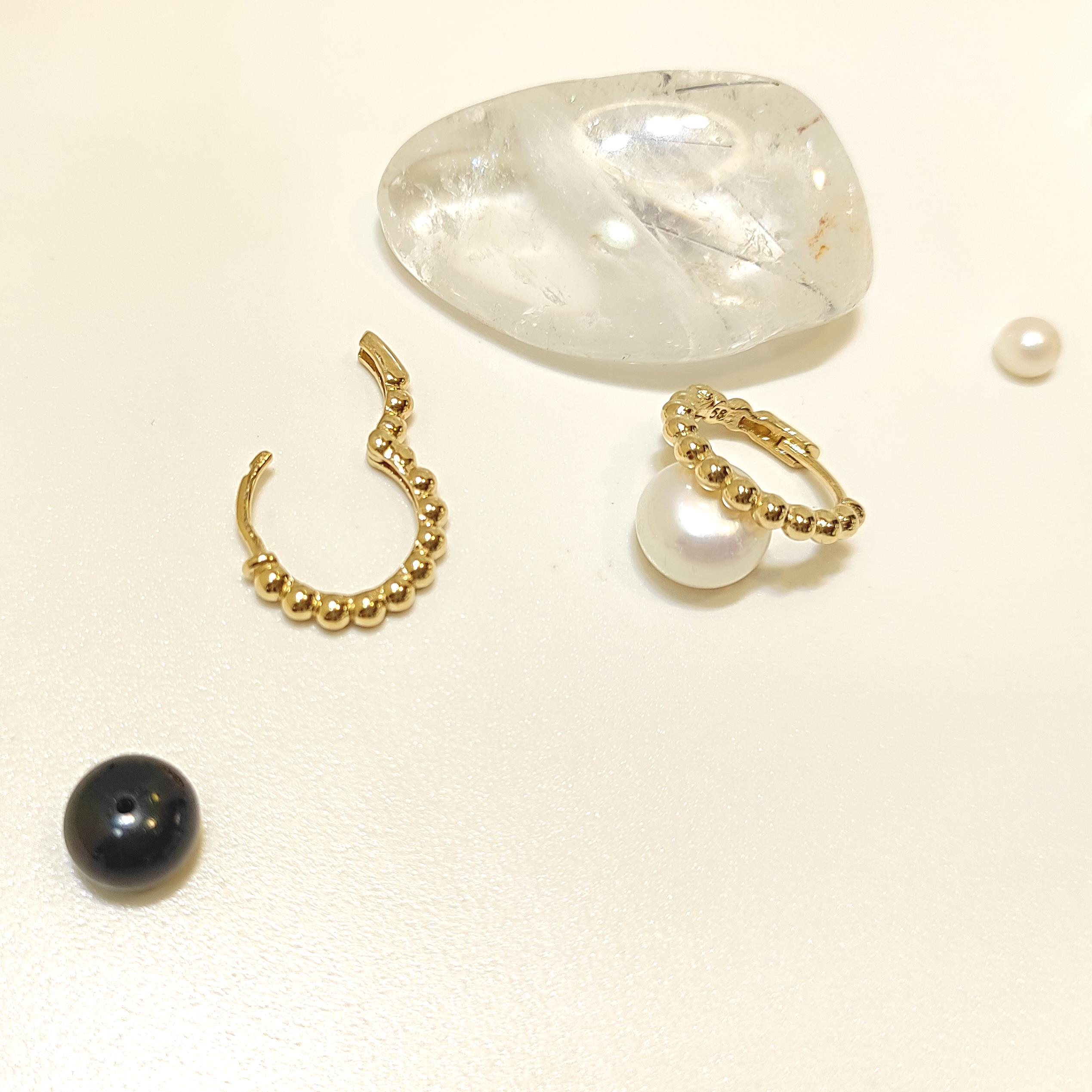 14mm Güverseli Hagi Halka Küpe 14 Ayar Altın HD VİDEOLU