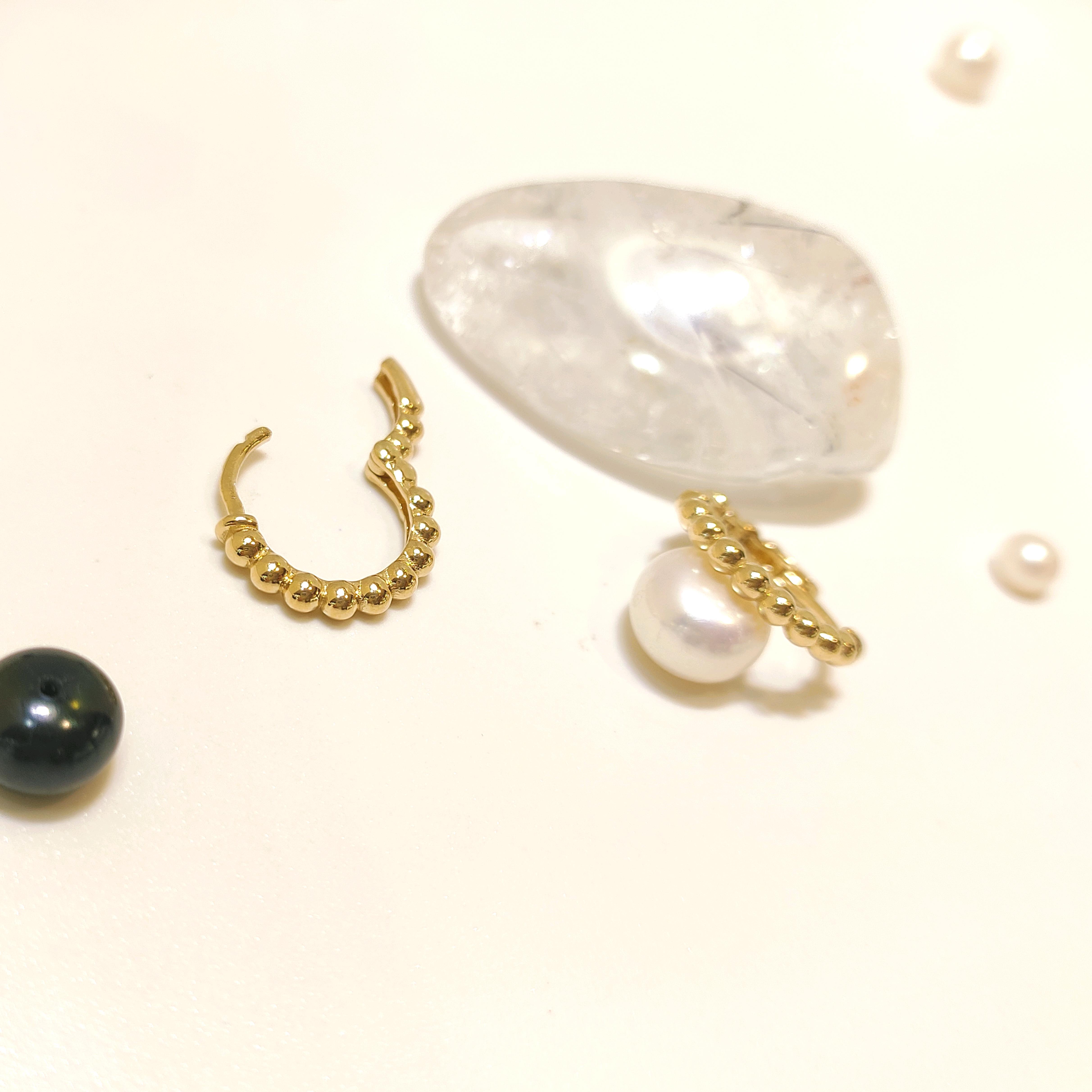 14mm Güverseli Hagi Halka Küpe 14 Ayar Altın HD VİDEOLU