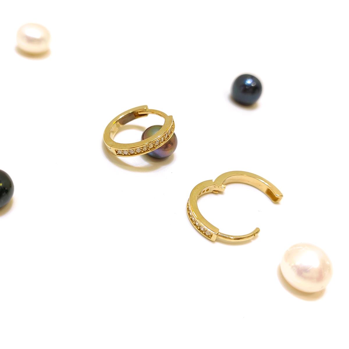 14mm Su Yolu Halka Küpe 14 Ayar Altın HD VİDEOLU