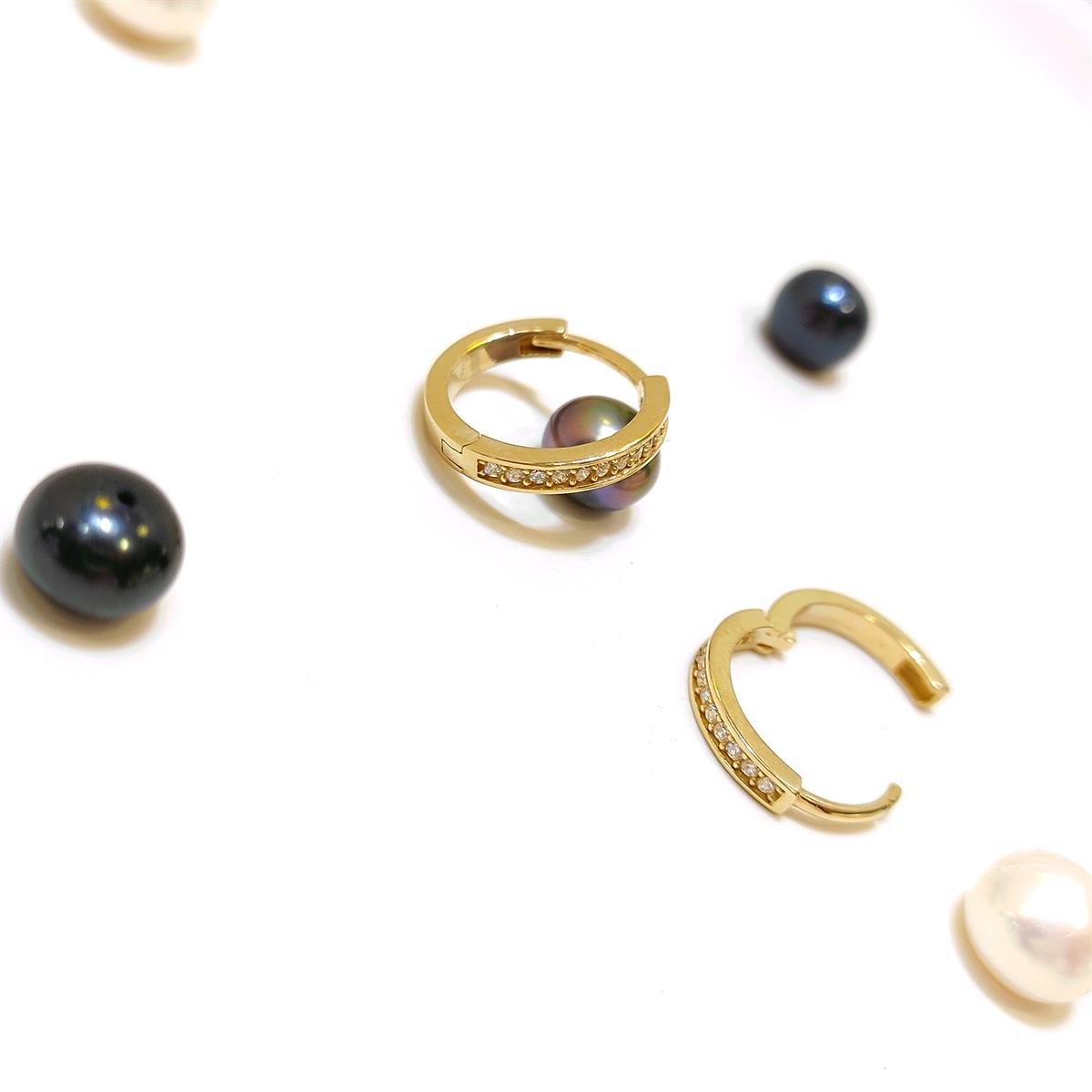 14mm Su Yolu Halka Küpe 14 Ayar Altın HD VİDEOLU