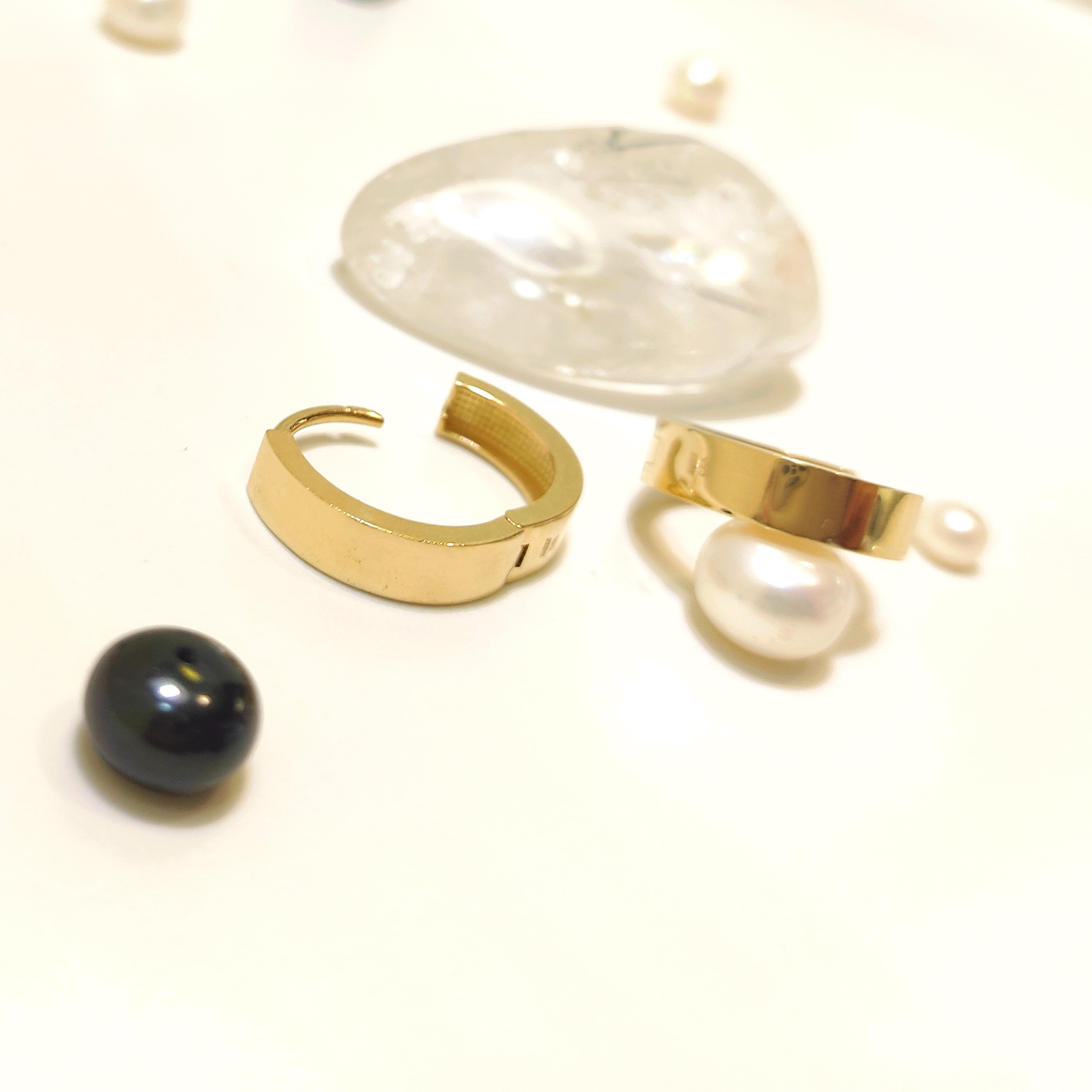 15.2mm Kalsik Ray Halka Küpe 14 Ayar Altın HD VİDEOLU