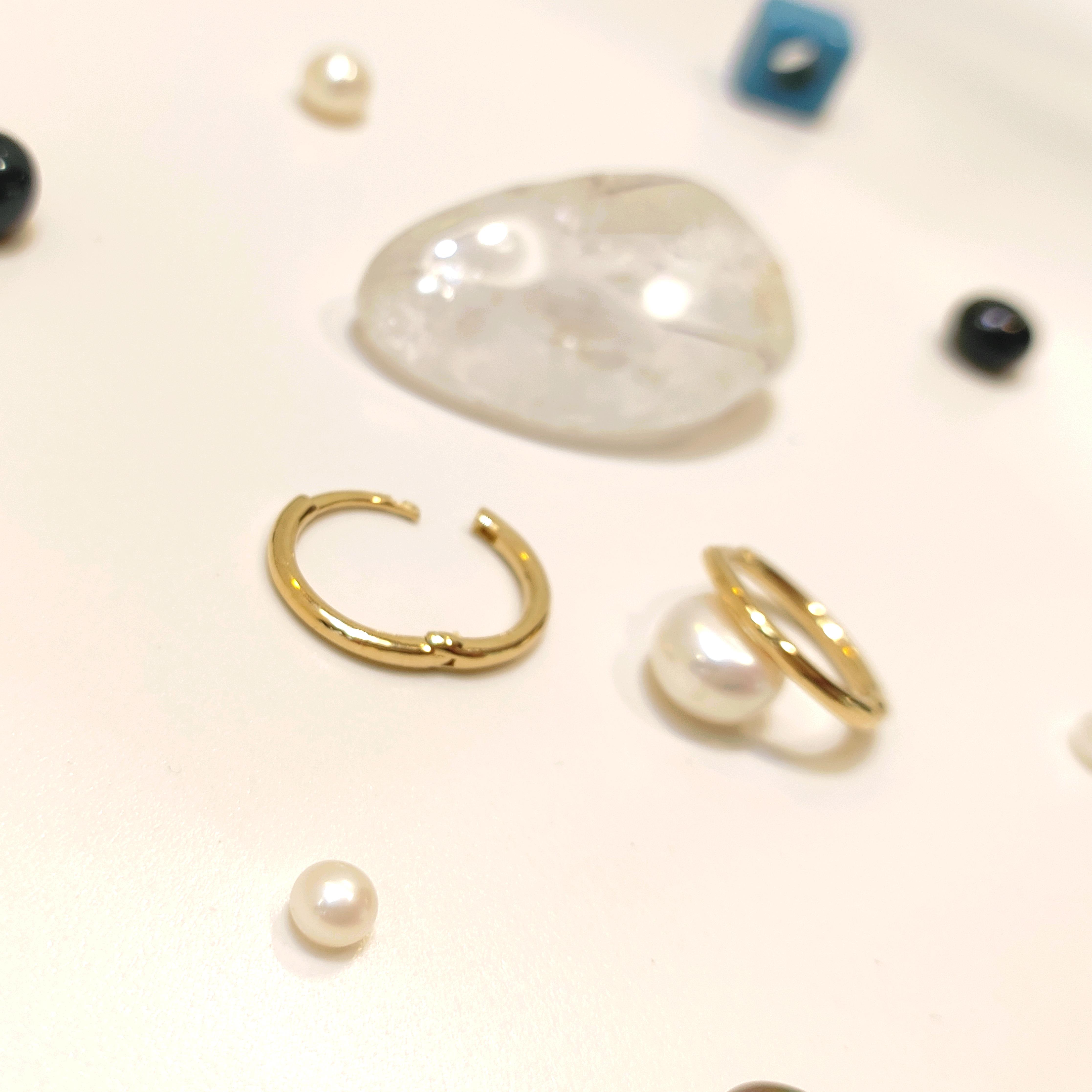 15mm Döküm Klaşik Halka Küpe 14 Ayar Altın 