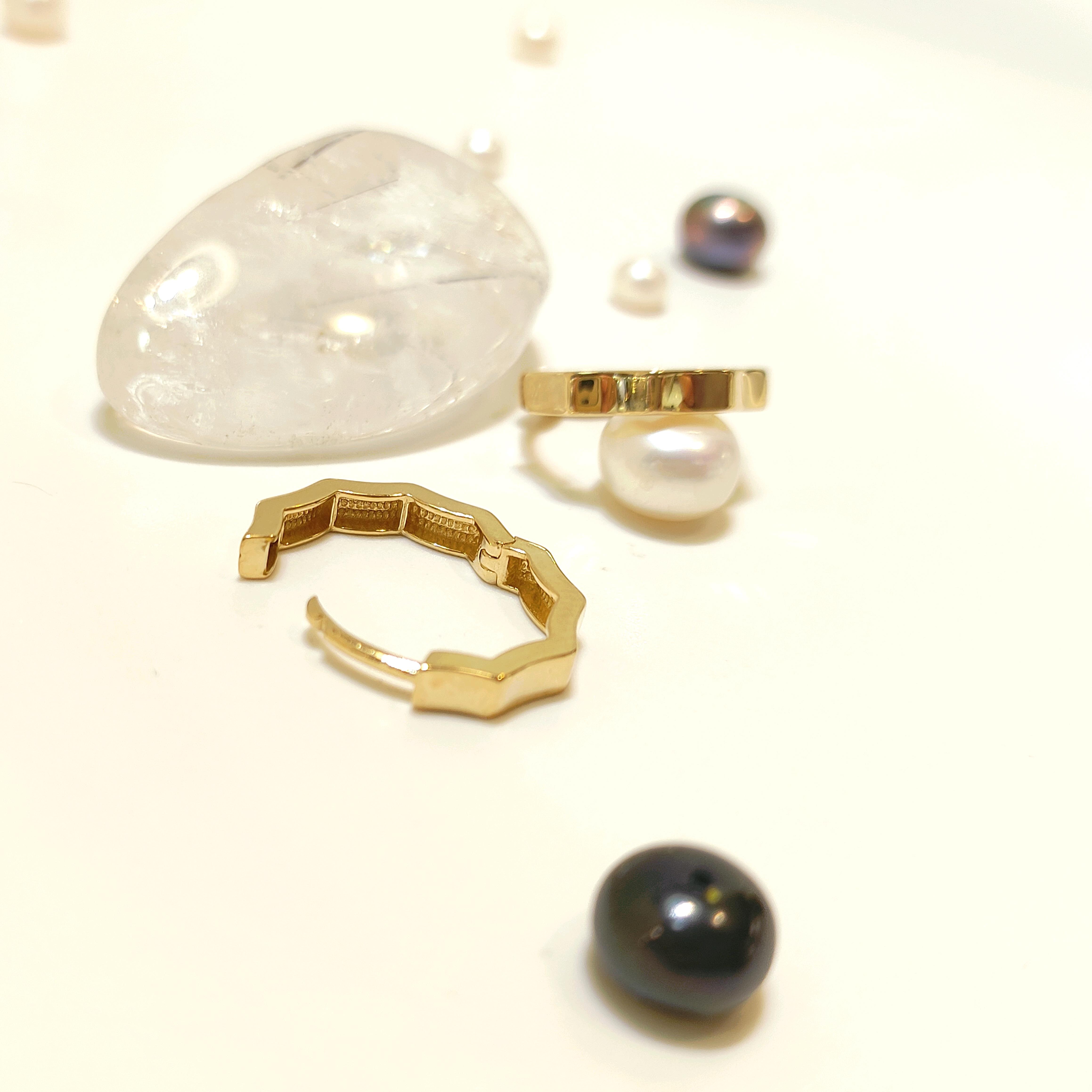 15mm Hagi Halka Küpe 14 Ayar Altın HD VİDEOLU