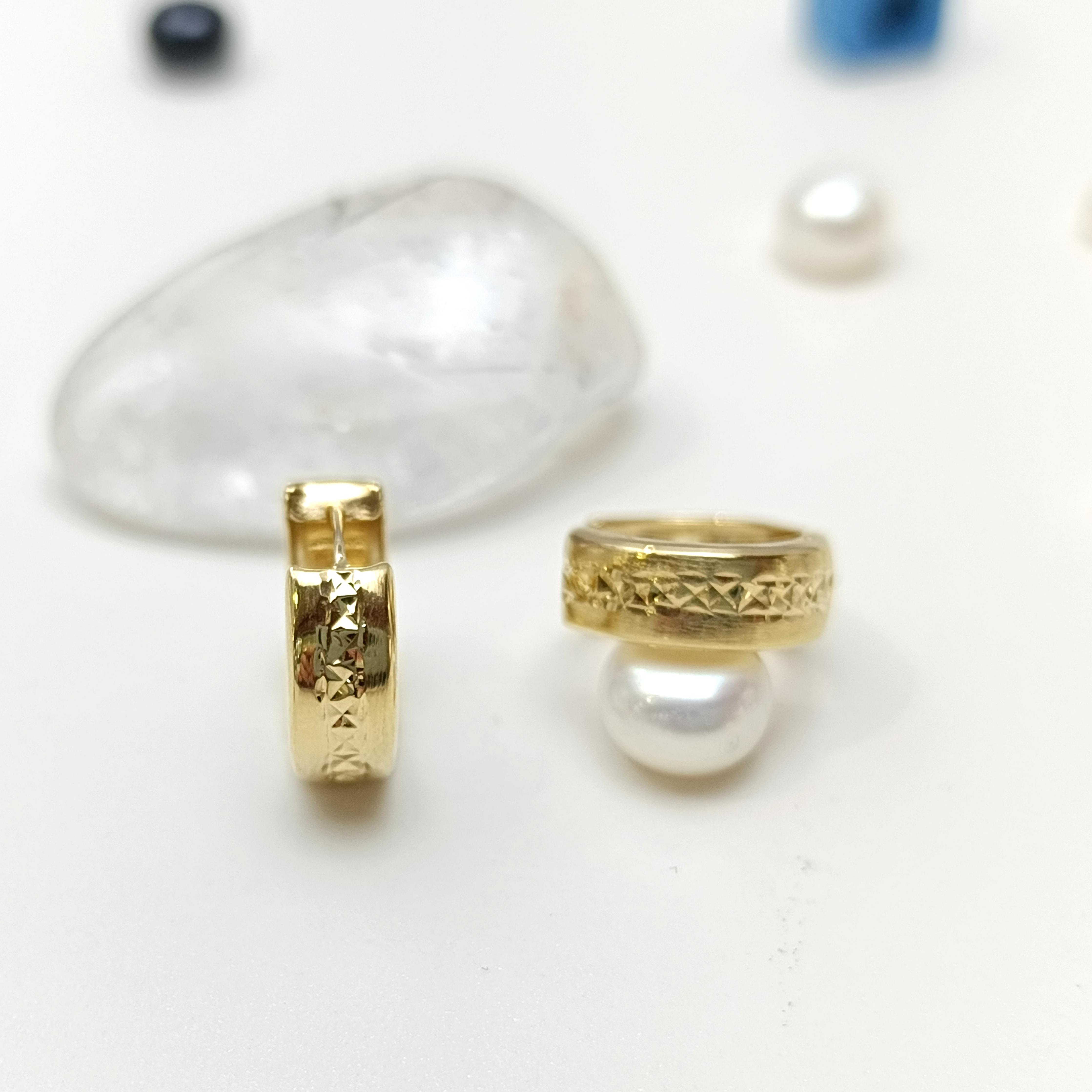 15mm Halka Küpe 14 Ayar Altın HD VİDEOLU