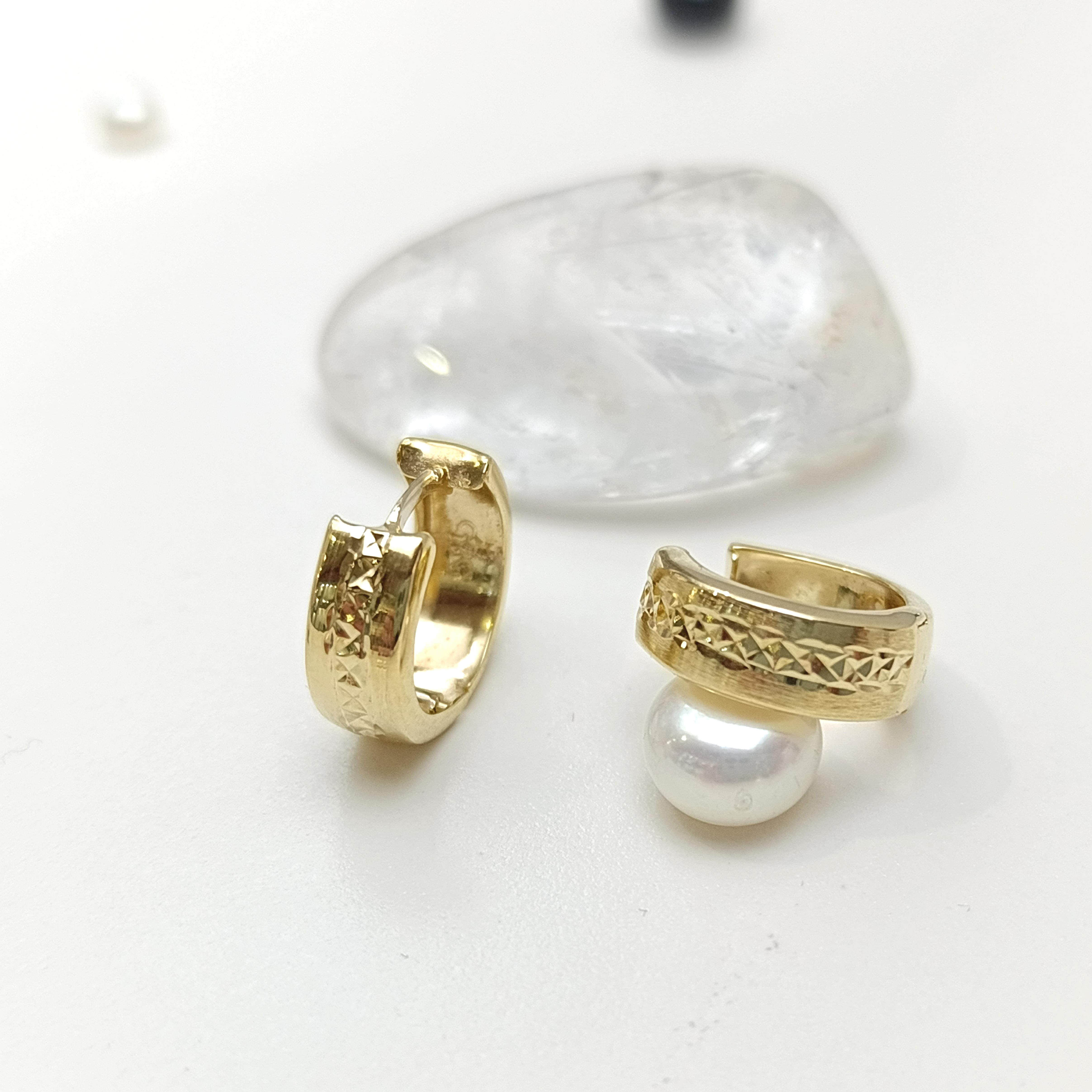 15mm Halka Küpe 14 Ayar Altın HD VİDEOLU