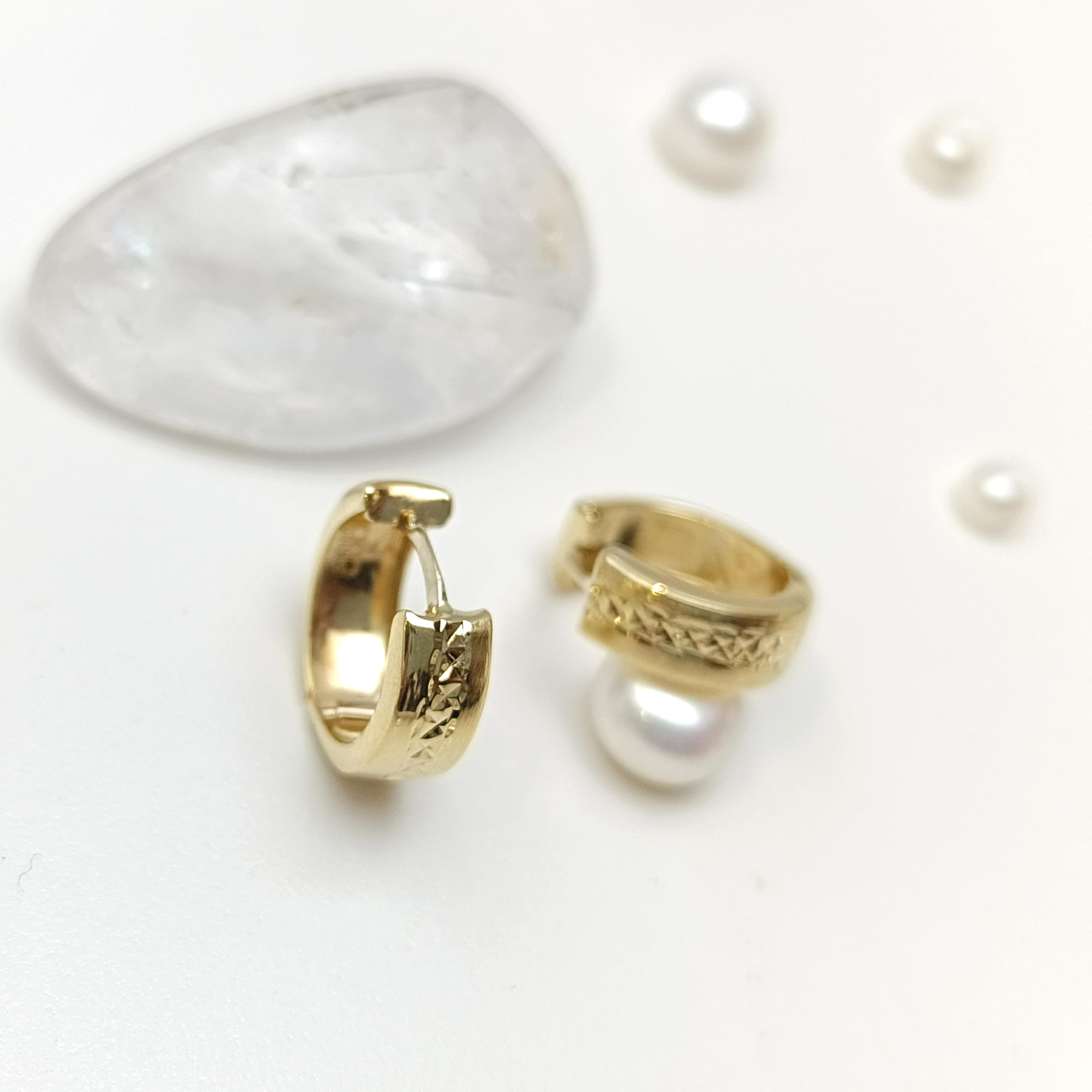 15mm Halka Küpe 14 Ayar Altın HD VİDEOLU