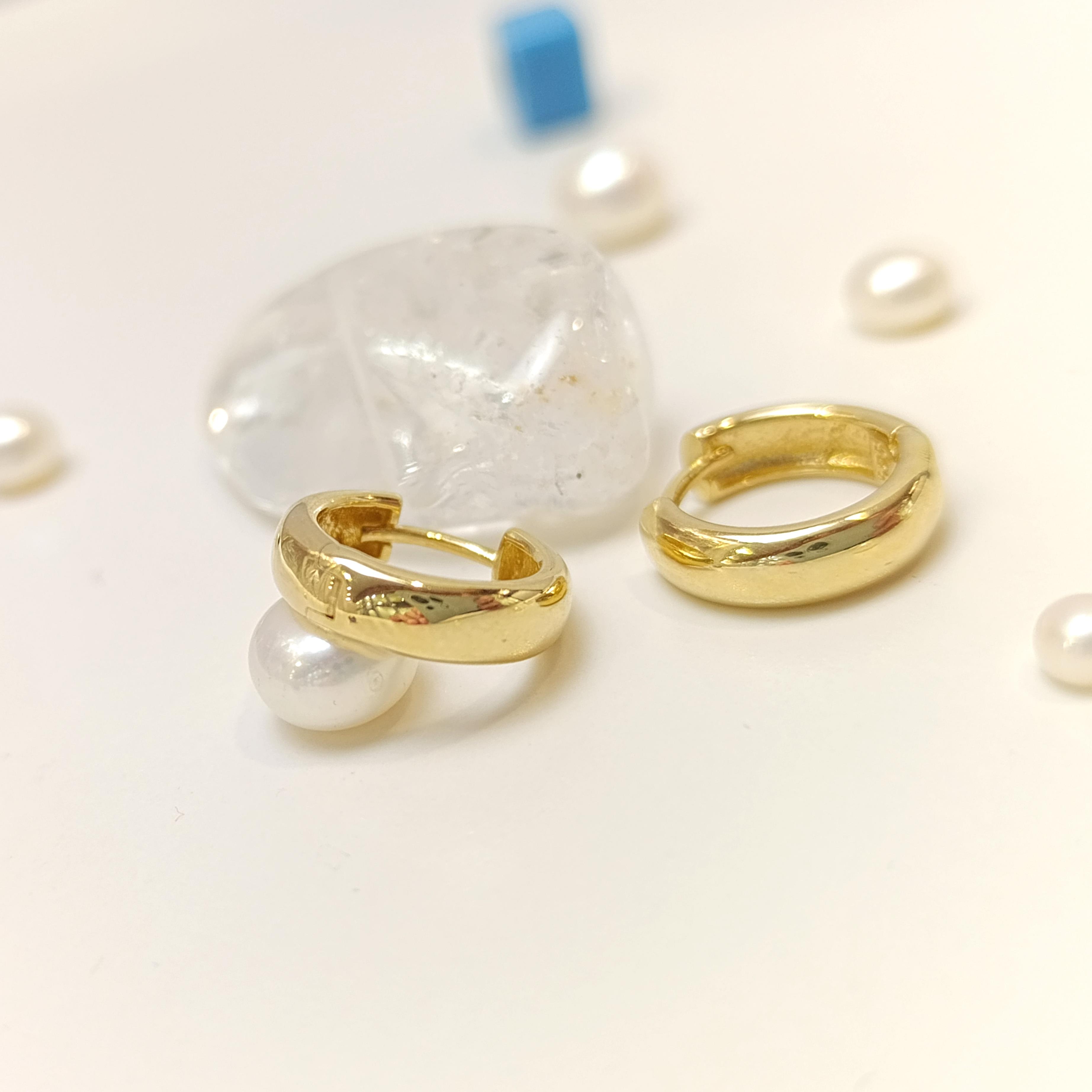 15mm Klasik Bombeli Halka Küpe 14 Ayar Altın HD VİDEOLU