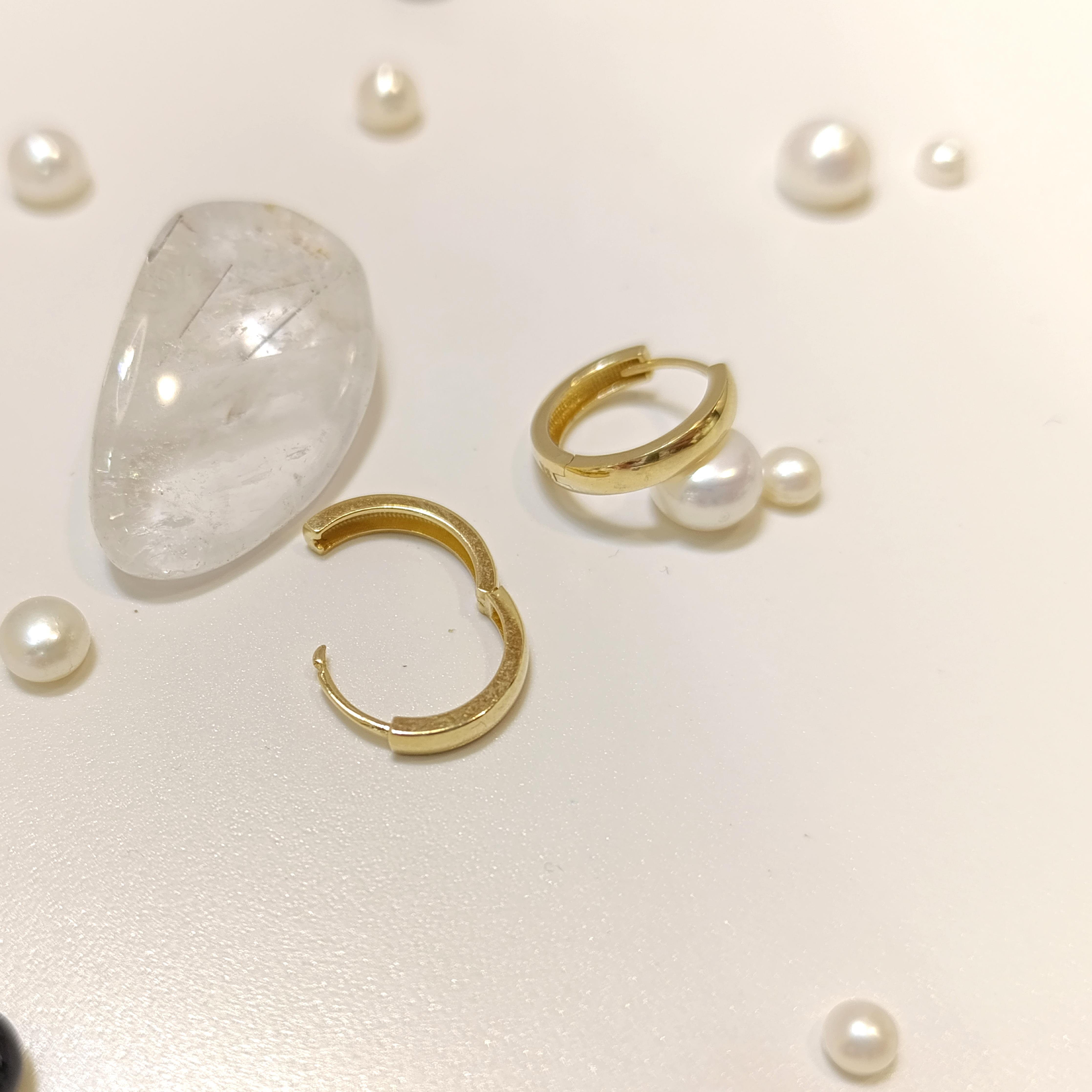 15mm Klasik Bombeli Halka Küpe 14 Ayar Altın HD VİDEOLU