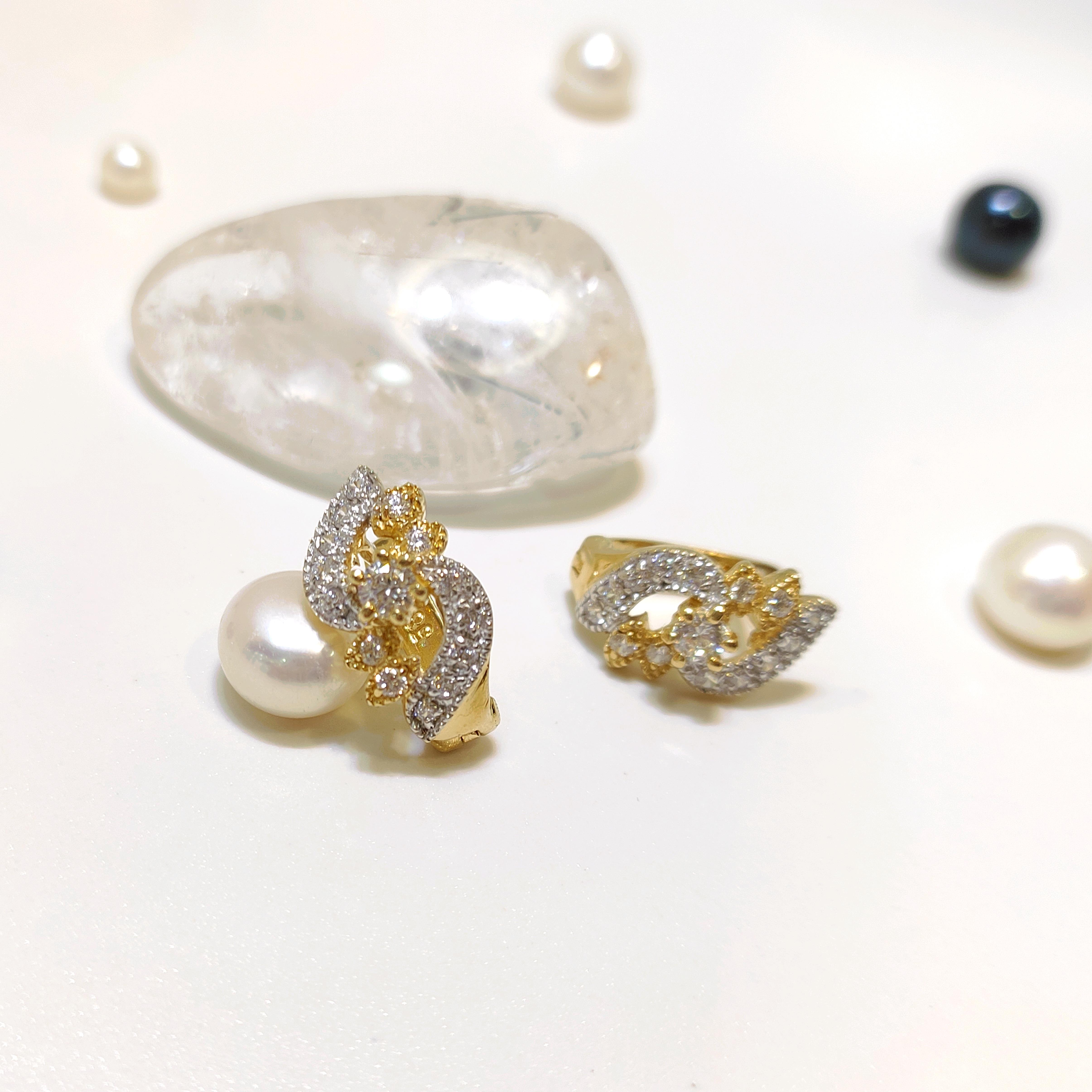 15mm Taşlı Küpe 14 Ayar Altın HD VİDEOLU