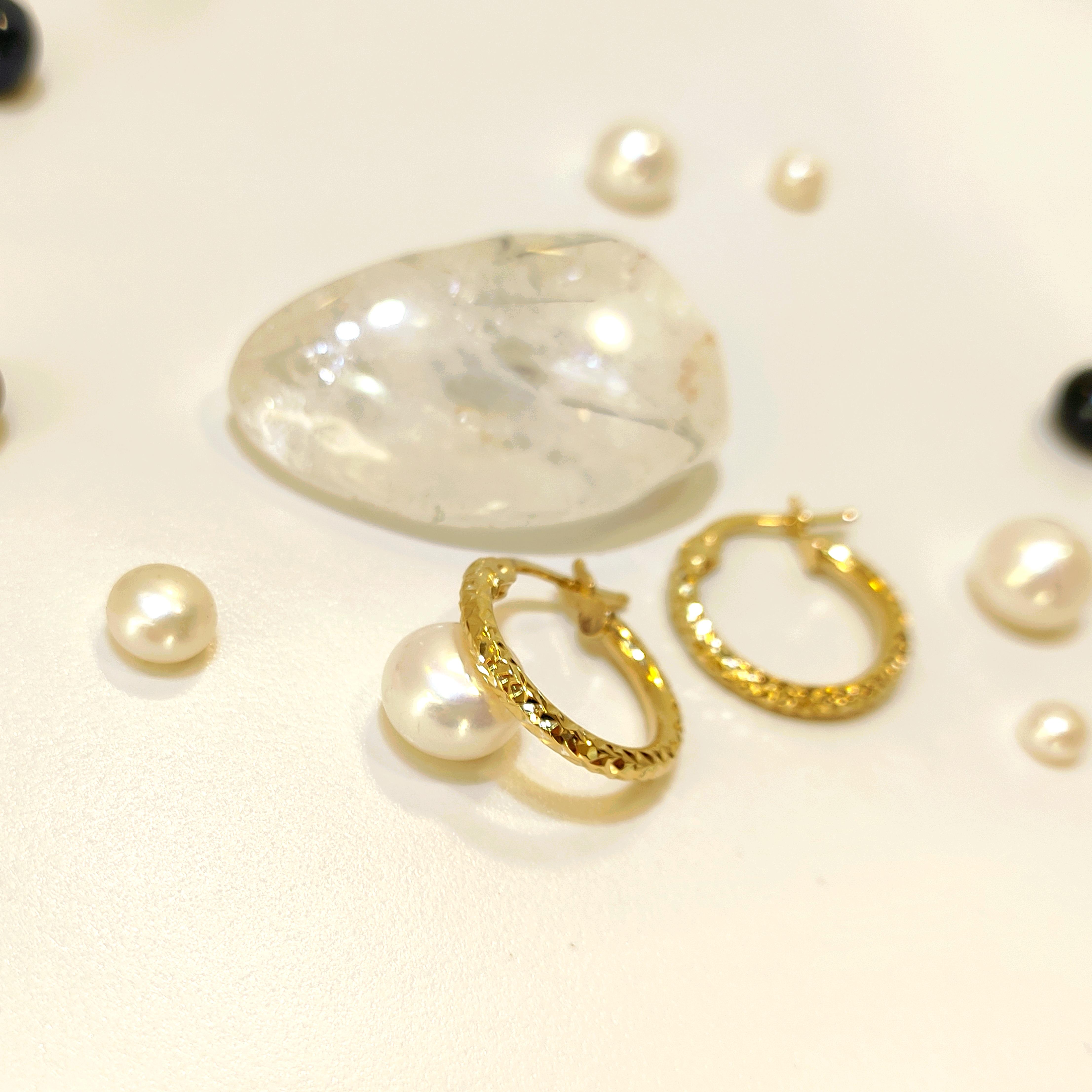 16.5mm Halka Küpe 14 Ayar Altın 