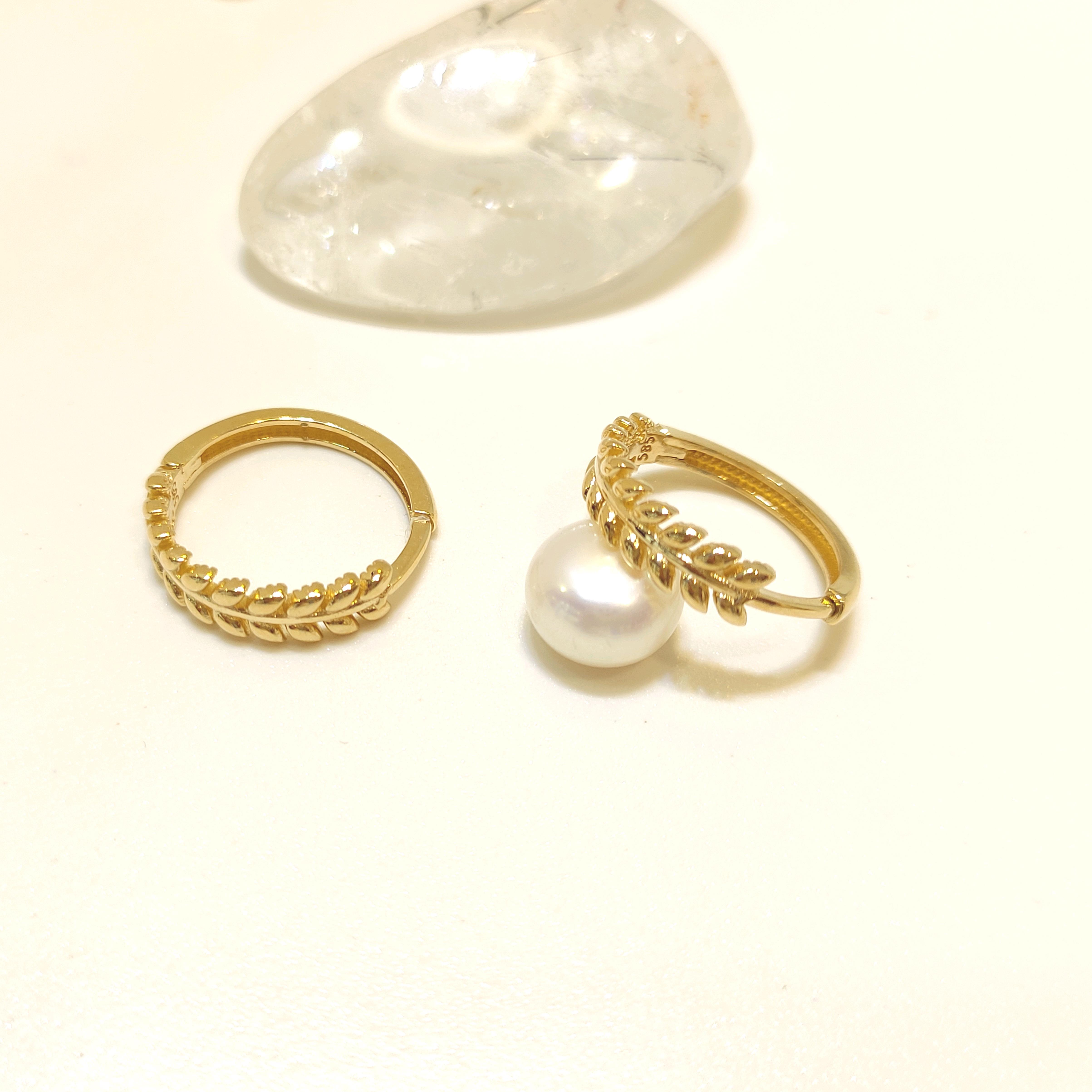 16mm Başak Halka Küpe 14 Ayar Altın HD VİDEOLU