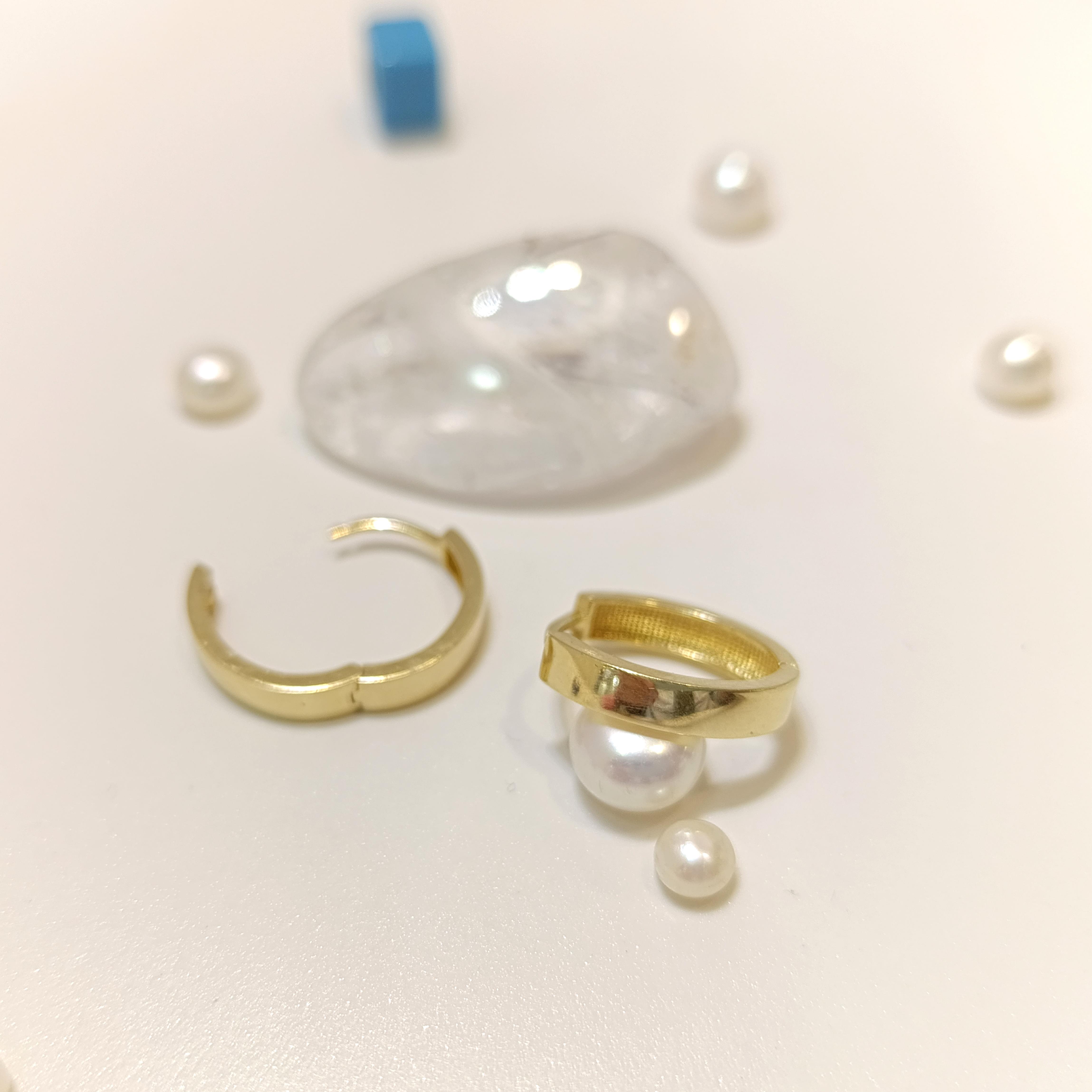 16mm Oval Klasik Ray Halka Küpe 14 Ayar Altın HD VİDEOLU