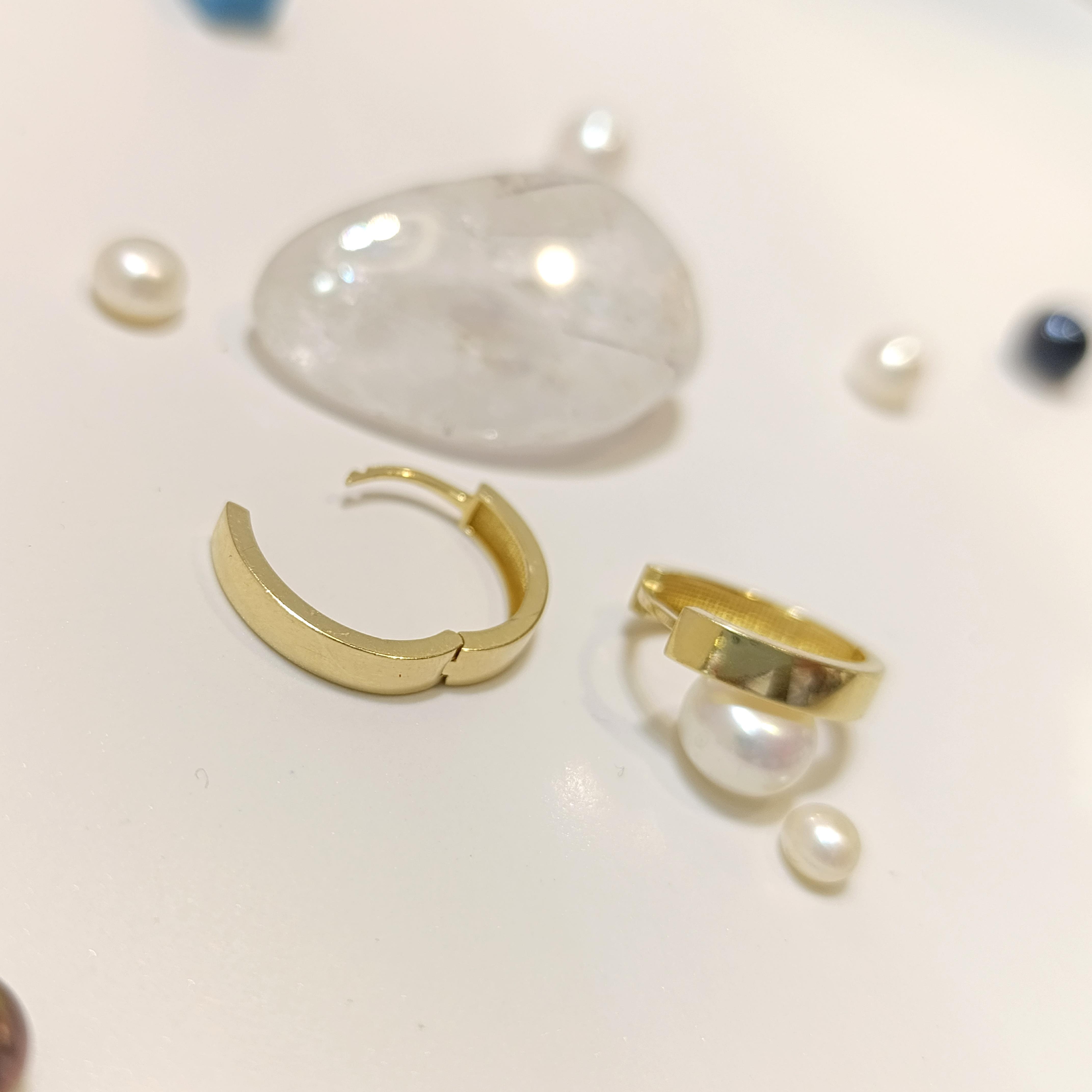 16mm Oval Klasik Ray Halka Küpe 14 Ayar Altın HD VİDEOLU