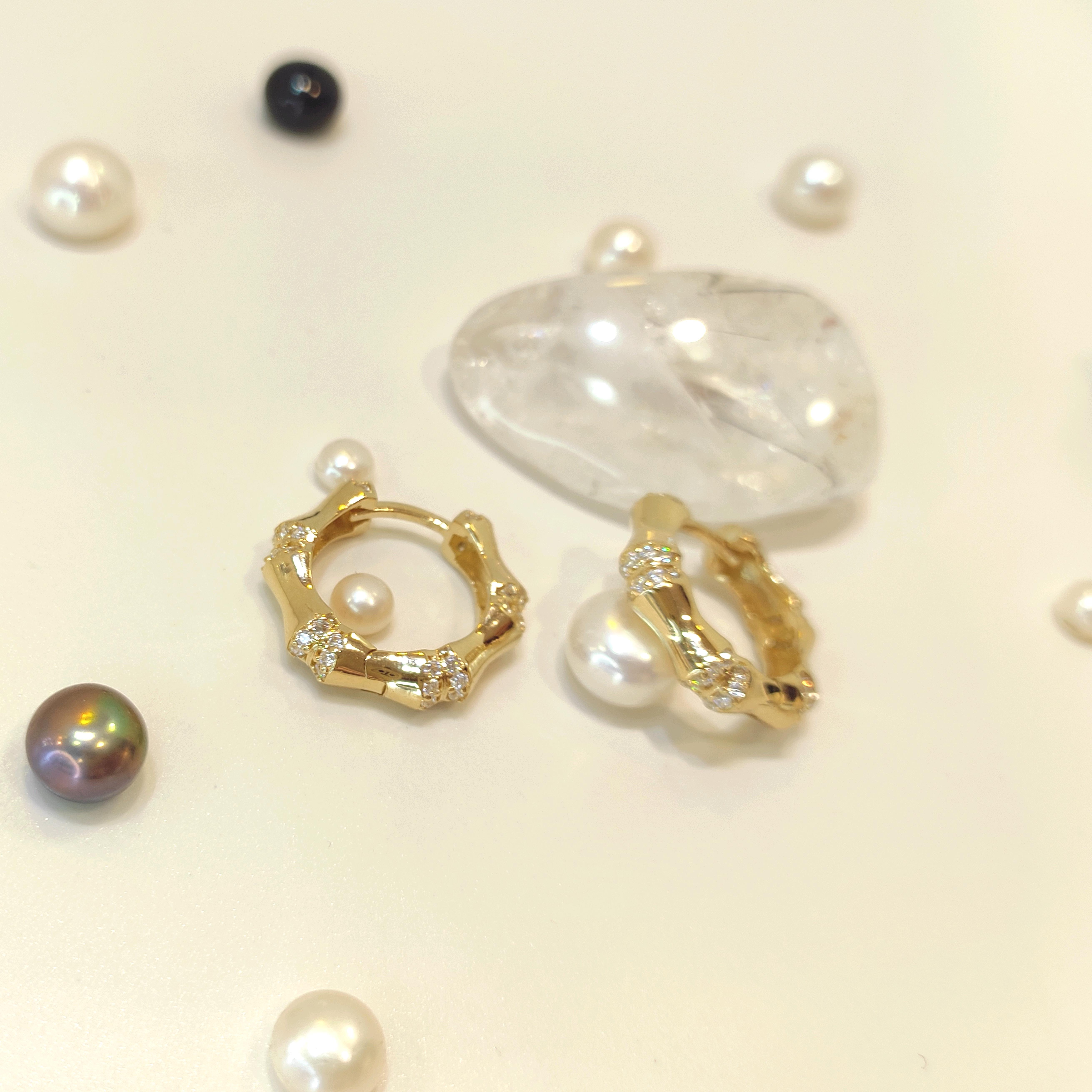 17.5mm Kemik Halka Küpe 14 Ayar Altın HD VİDEOLU