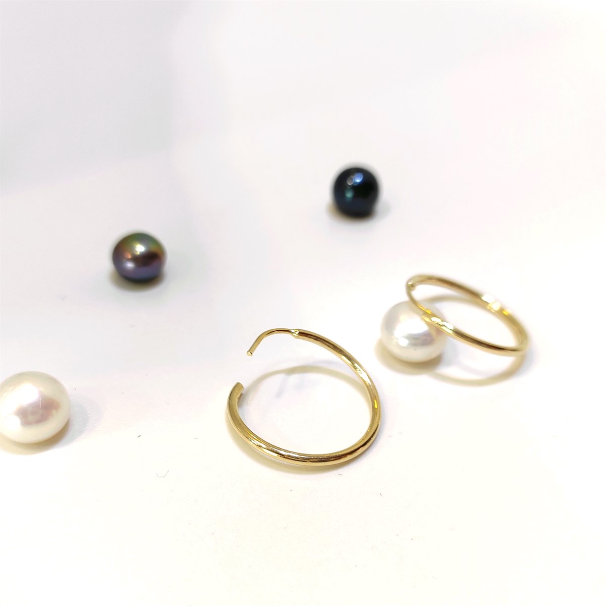 17.5mm Klasik Halka Küpe Altın HD VİDEOLU