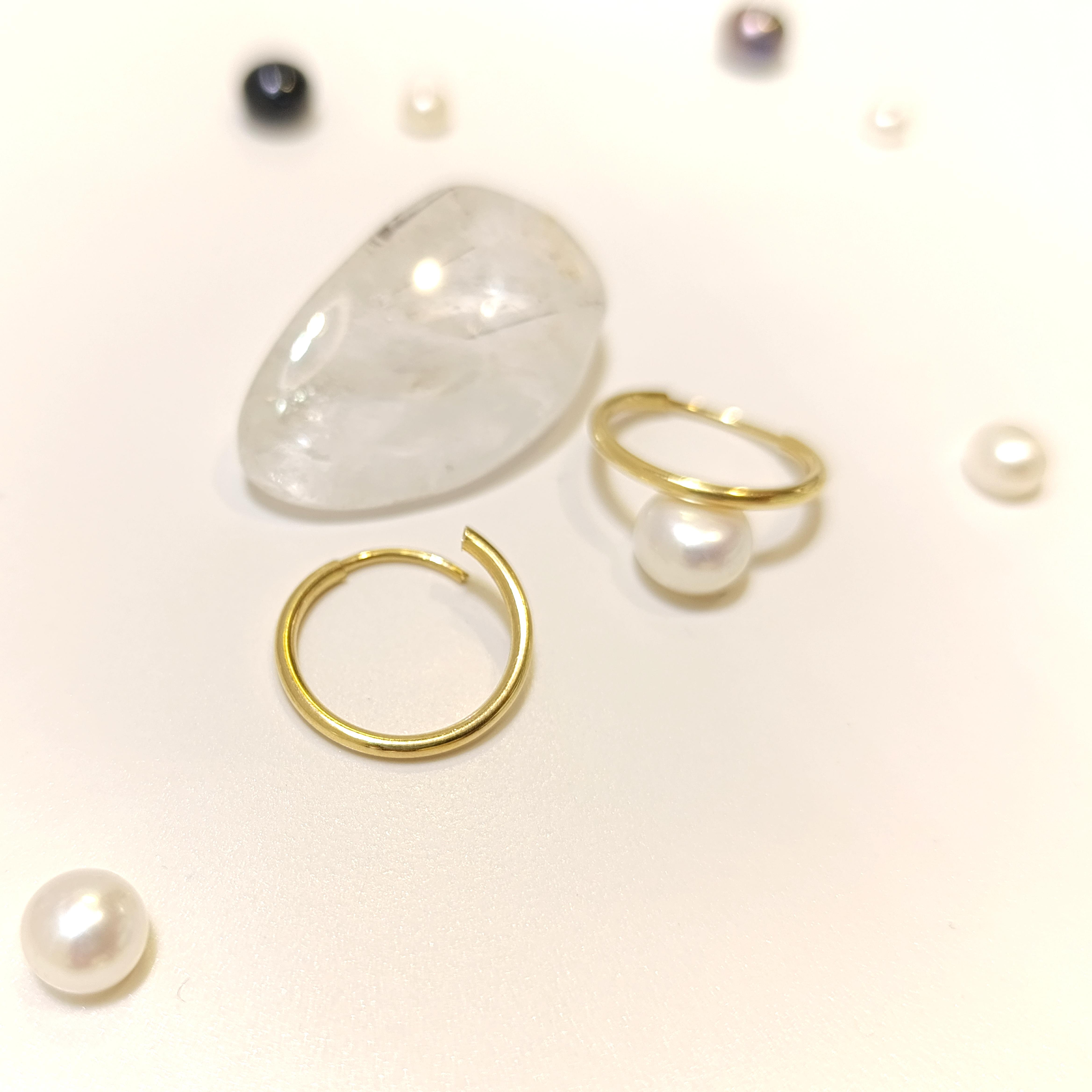 18mm Halka Küpe 14 Ayar Altın HD VİDEOLU