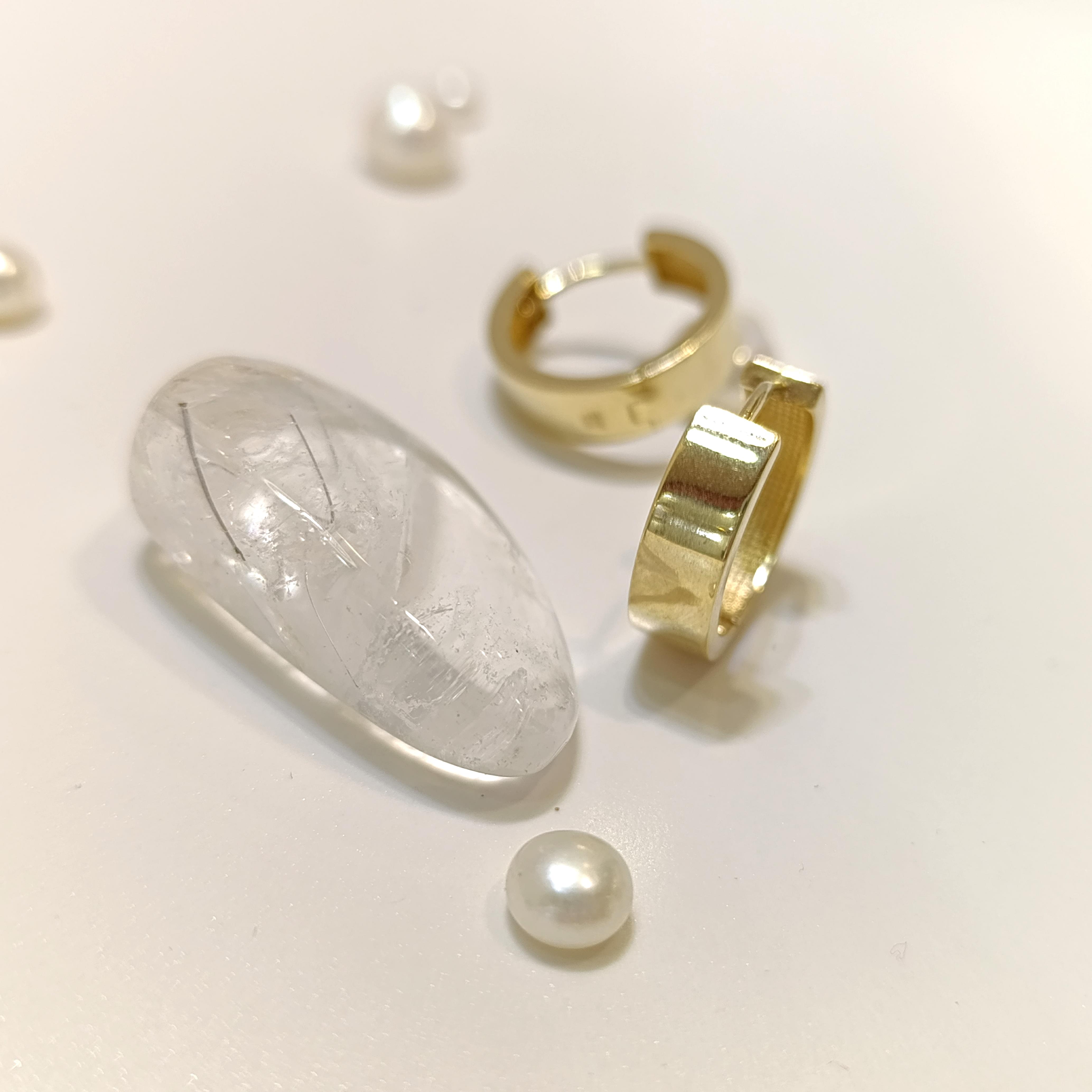 18mm Klasik Ray Halka Küpe 14 Ayar Altın HD VİDEOLU