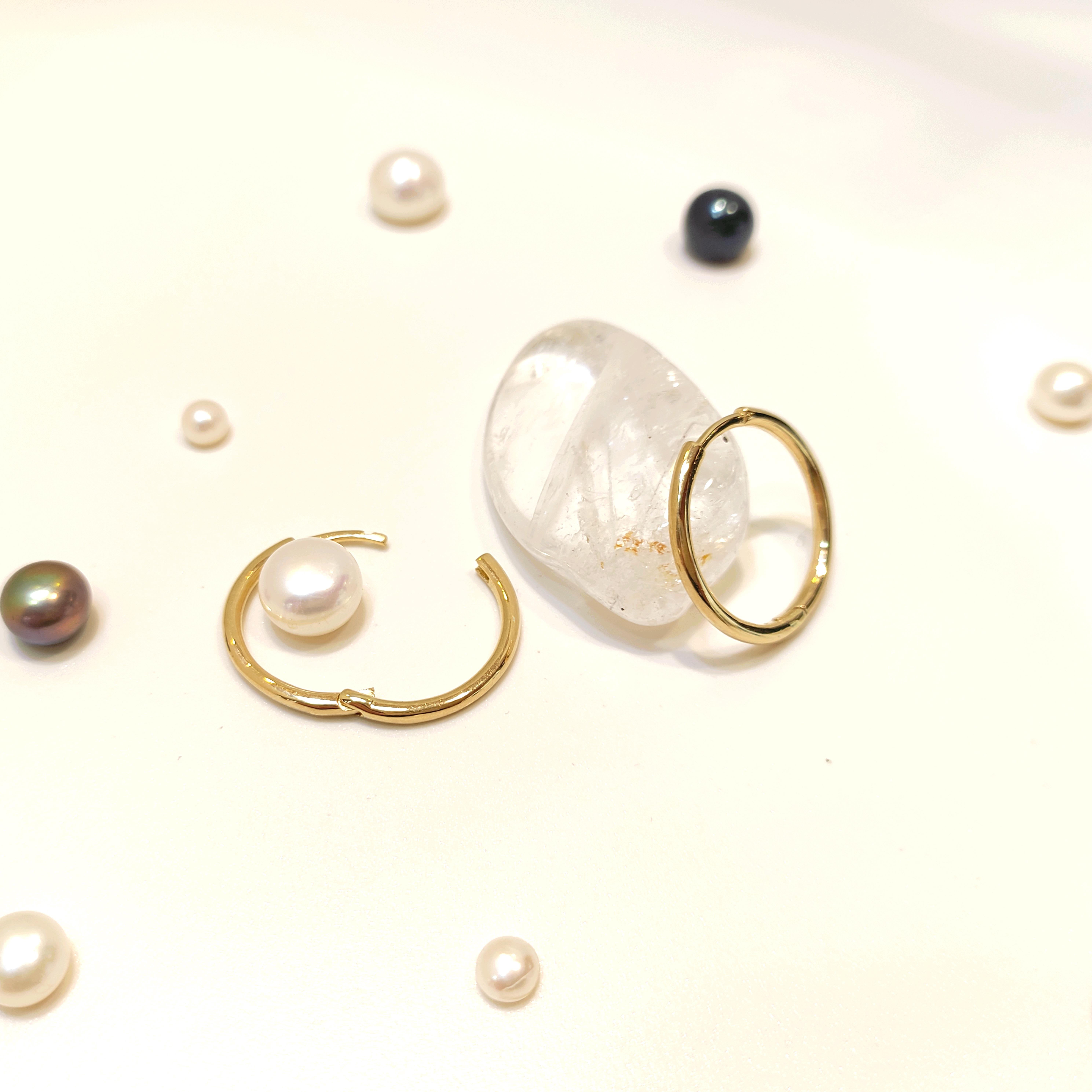 19mm Döküm Klaşik Halka Küpe 14 Ayar Altın 