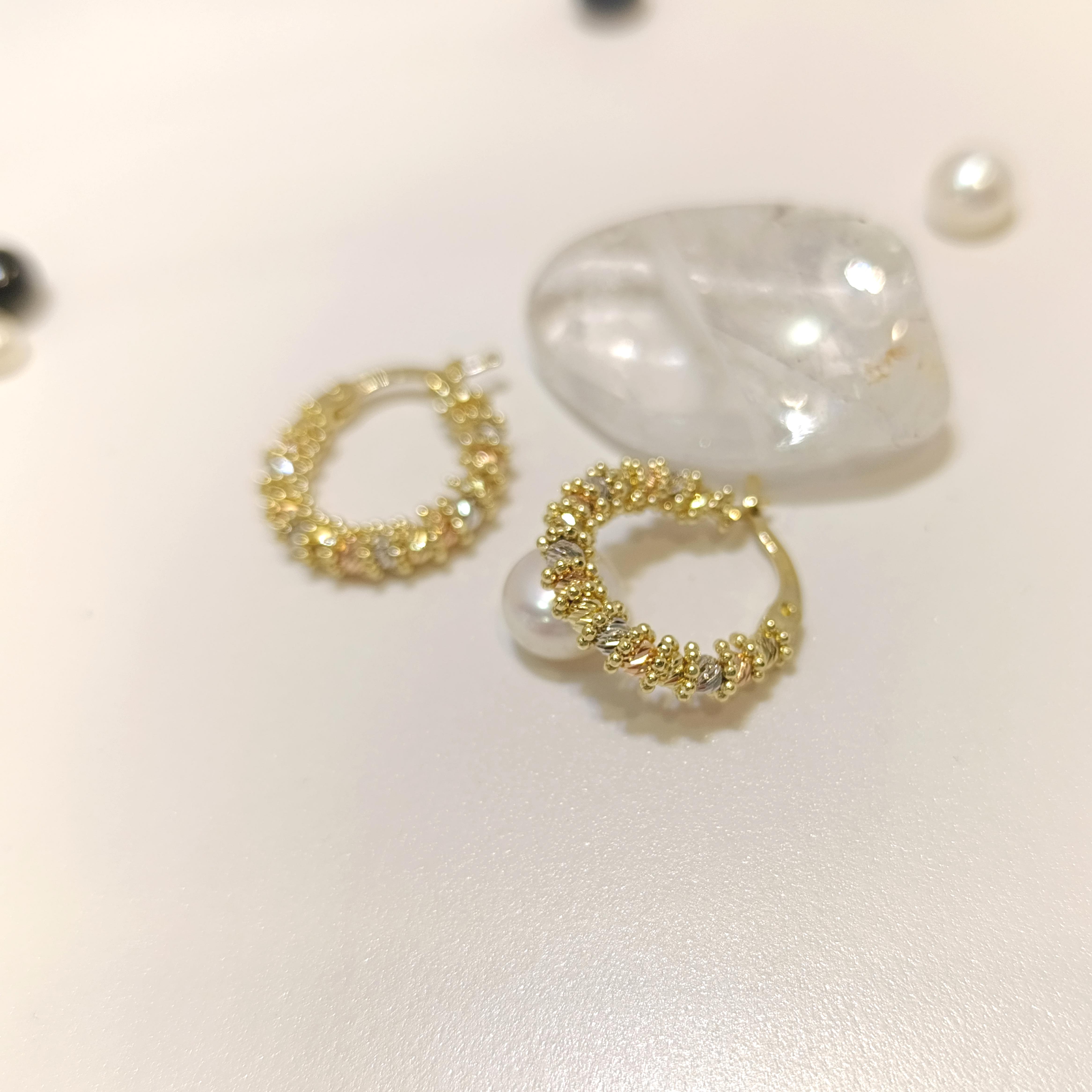 19mm Dorika Toplu Halka Küpe 14 Ayar Altın HD VİDEOLU