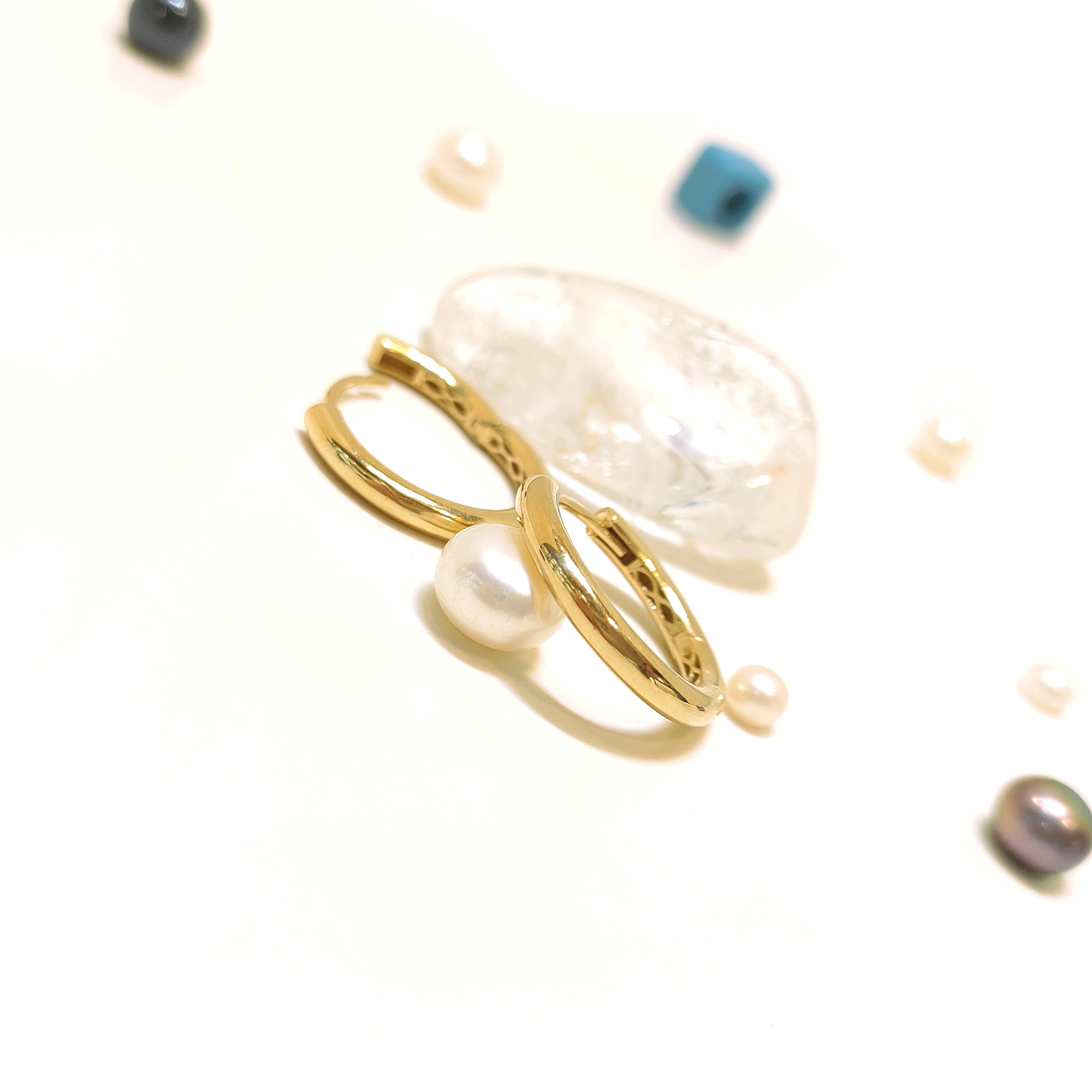 19mm Klasik Halka Hagi Küpe 14 Ayar Altın HD VİDEOLU