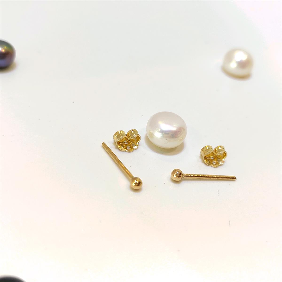 2.3mm NOKTA Vidalı Top Küpe 14 Ayar Altın HD VİDEOLU