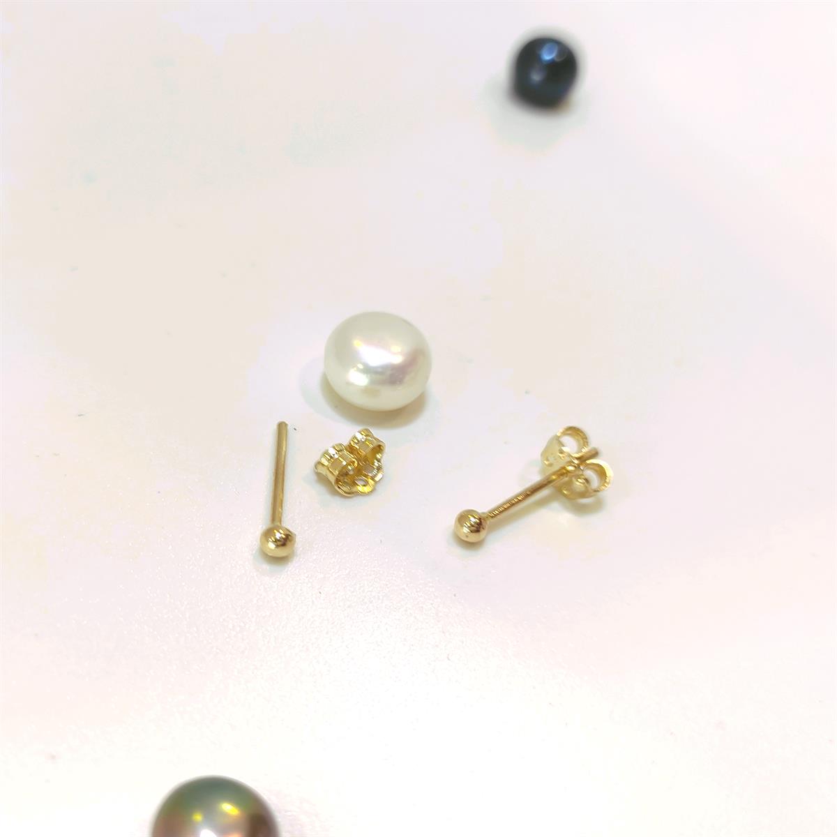 2.5mm NOKTA Vidalı Top Küpe 14 Ayar Altın HD VİDEOLU