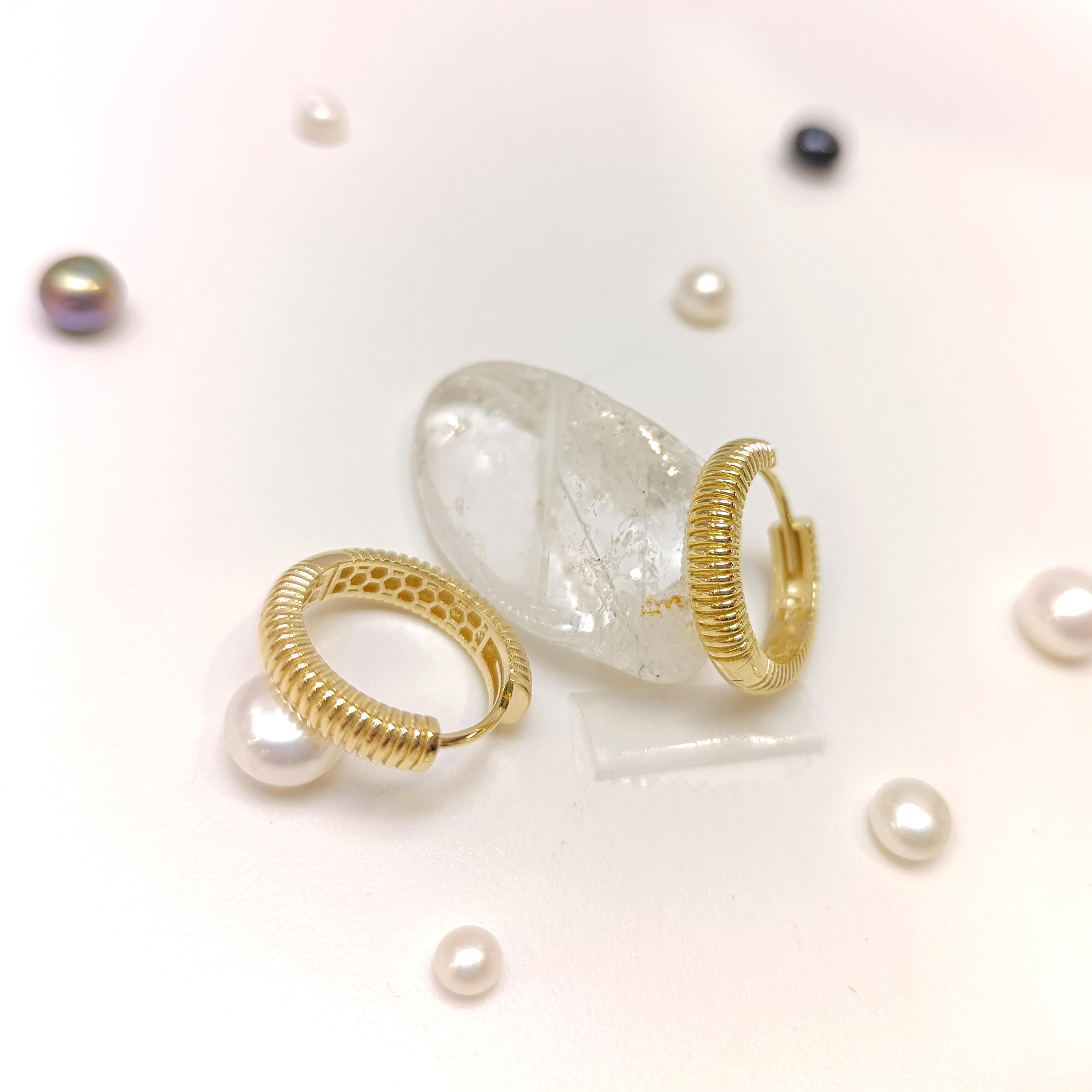 20mm Ajda Halka Küpe 14 Ayar Altın HD VİDEOLU