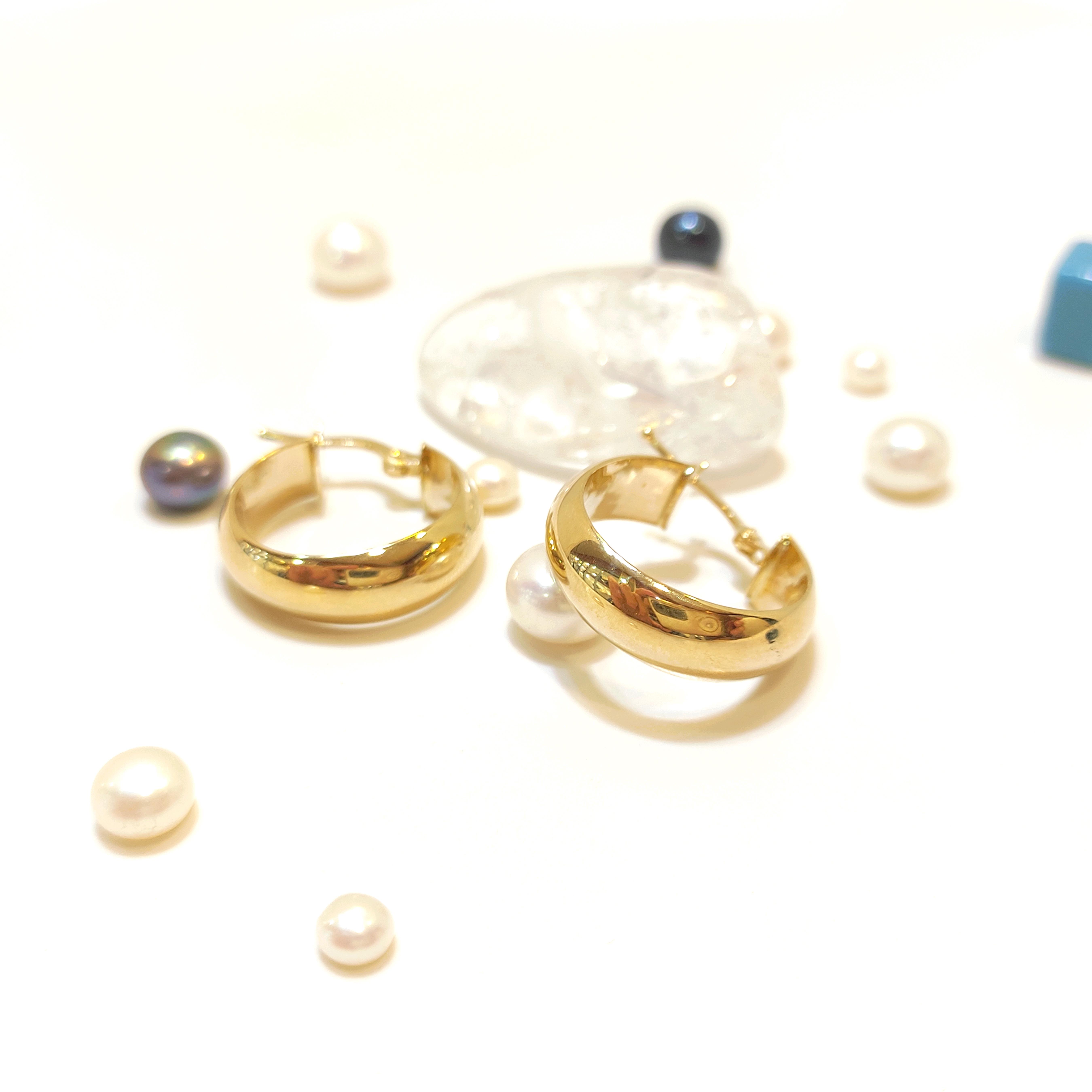 20mm Klasik Bombeli Halka Küpe 14 Ayar Altın HD VİDEOLU