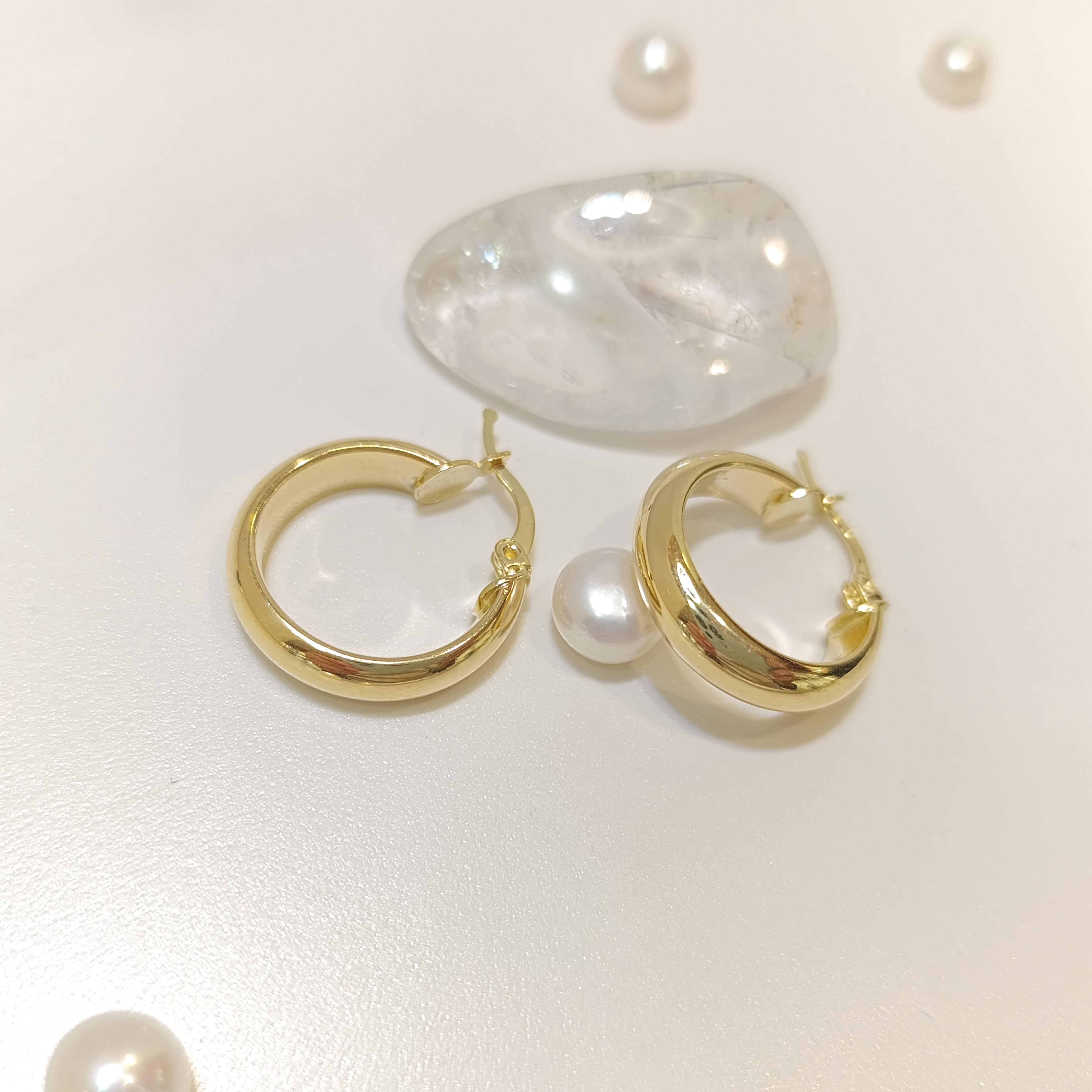 20mm Klasik Halka Küpe 14 Ayar Altın HD VİDEOLU