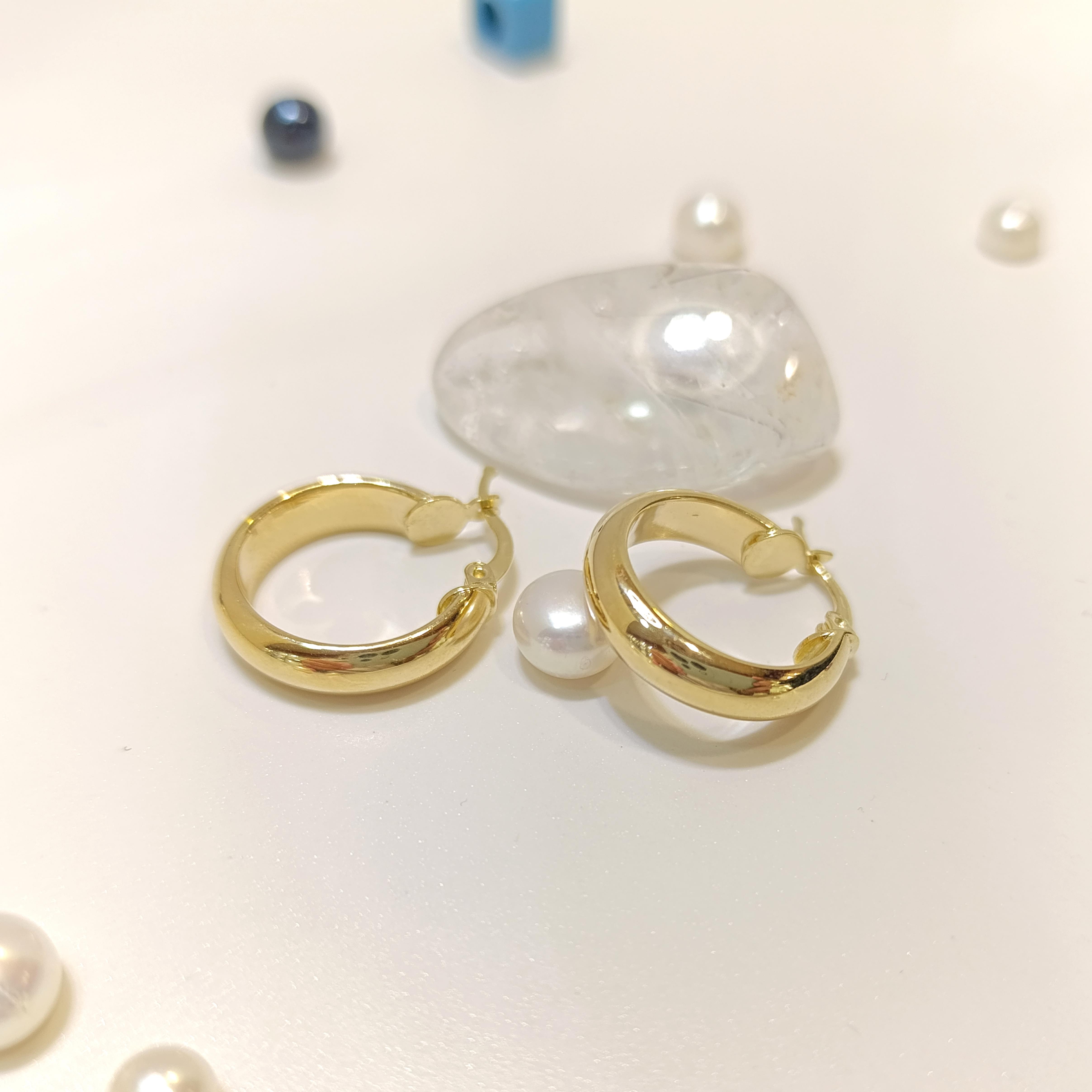 20mm Klasik Halka Küpe 14 Ayar Altın HD VİDEOLU