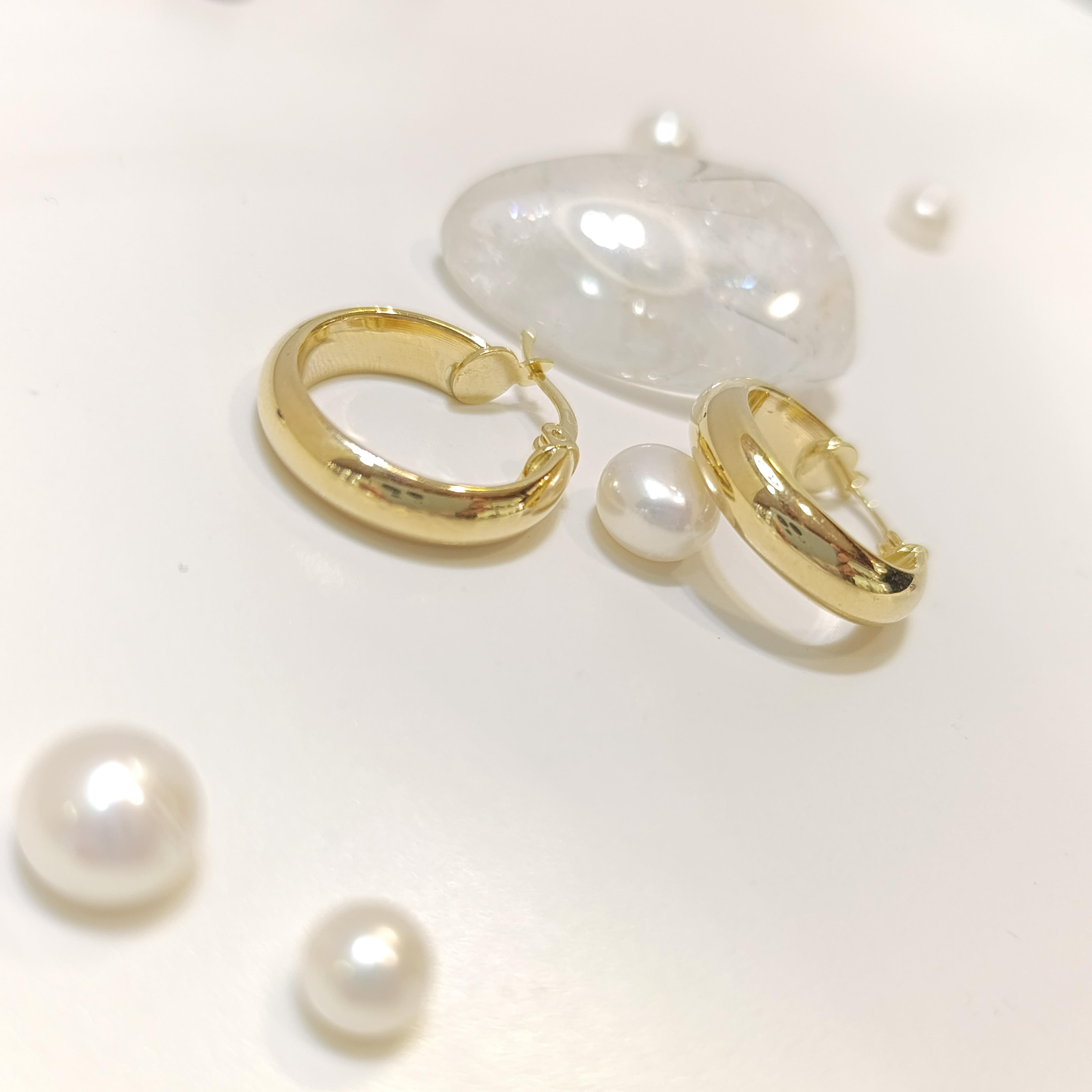 20mm Klasik Halka Küpe 14 Ayar Altın HD VİDEOLU