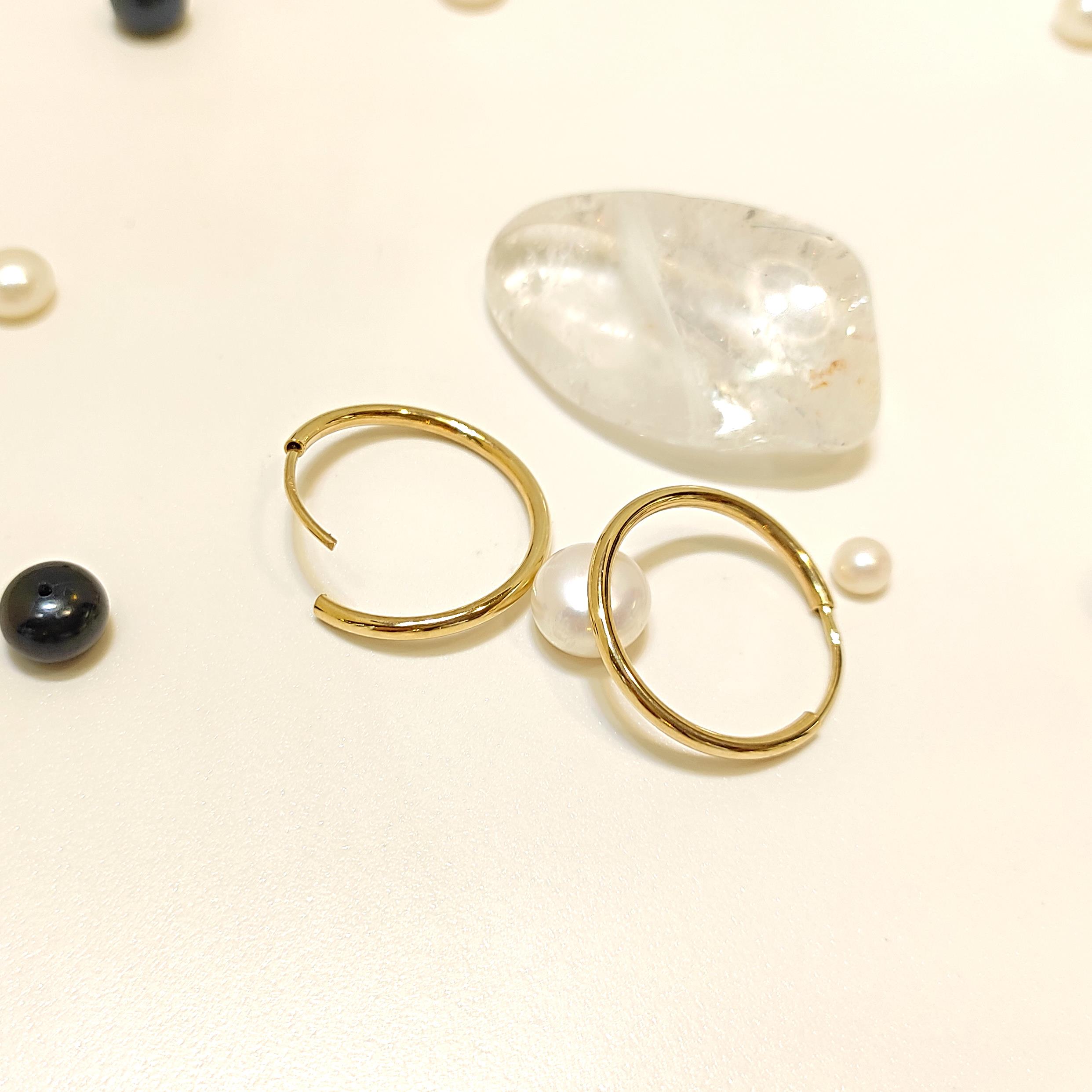 20mm Klasik Halka Küpe 14 Ayar Altın HD VİDEOLU