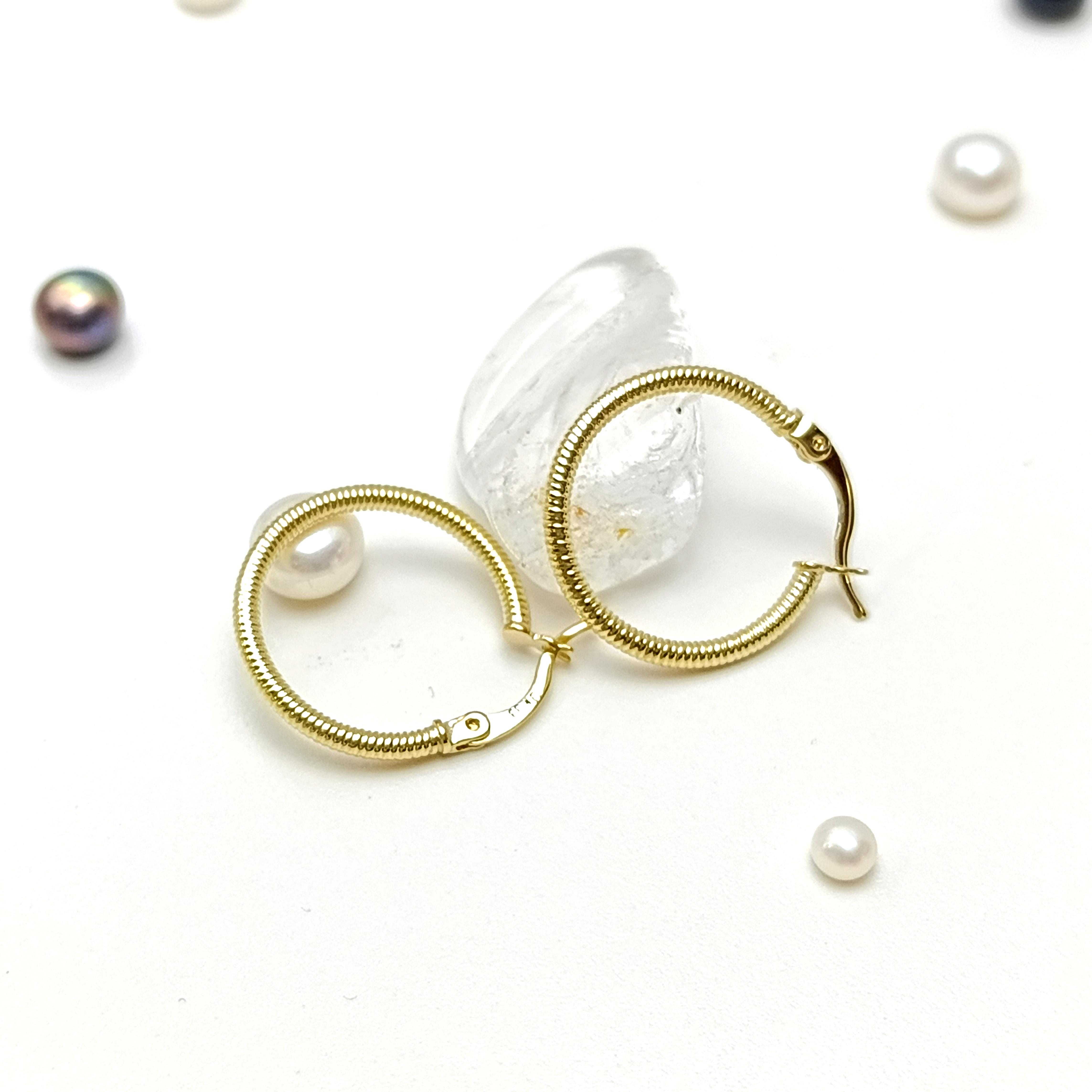 21mm Ajda Halka Küpe 8 Ayar Altın HD VİDEOLU