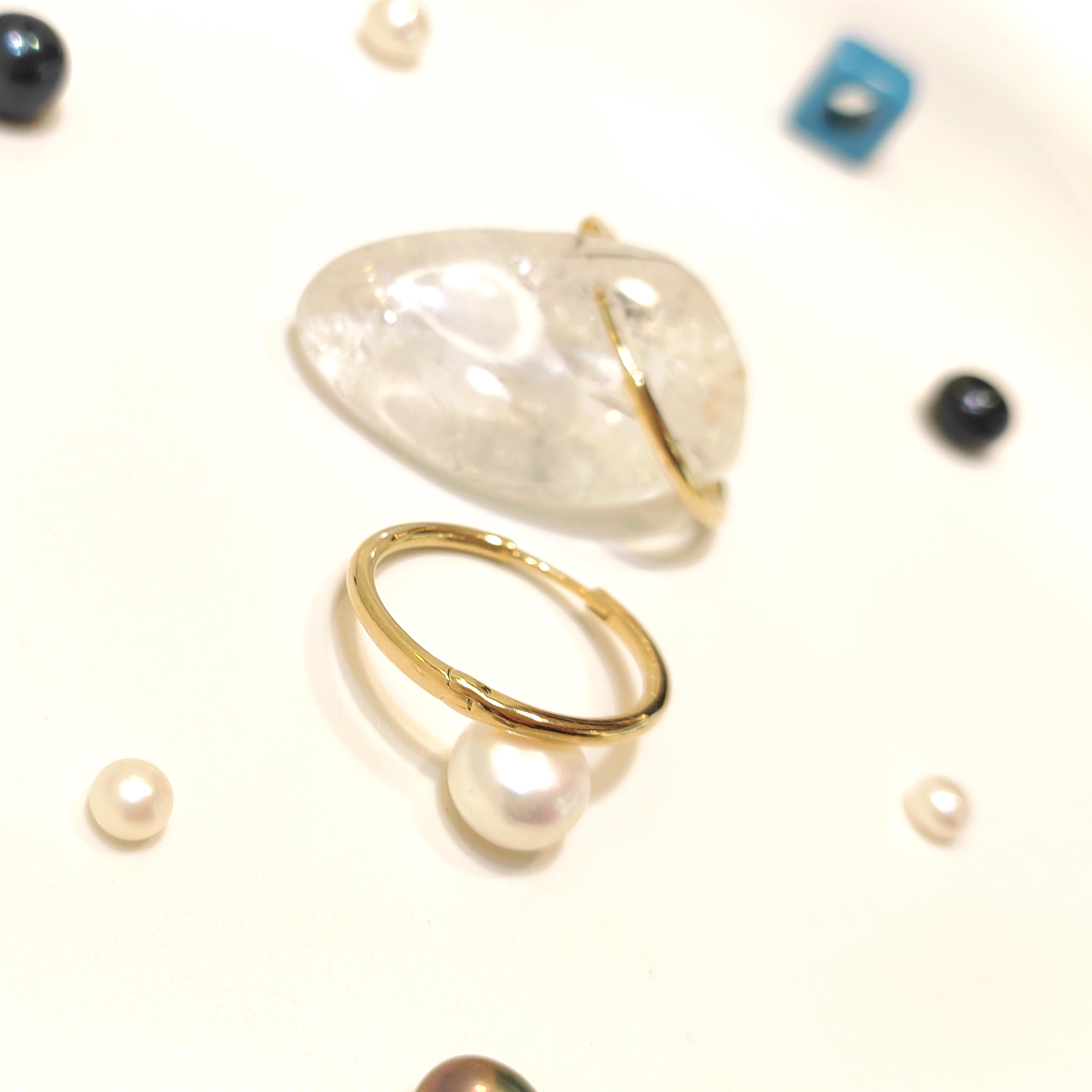 21mm Döküm Klaşik Halka Küpe 14 Ayar Altın 