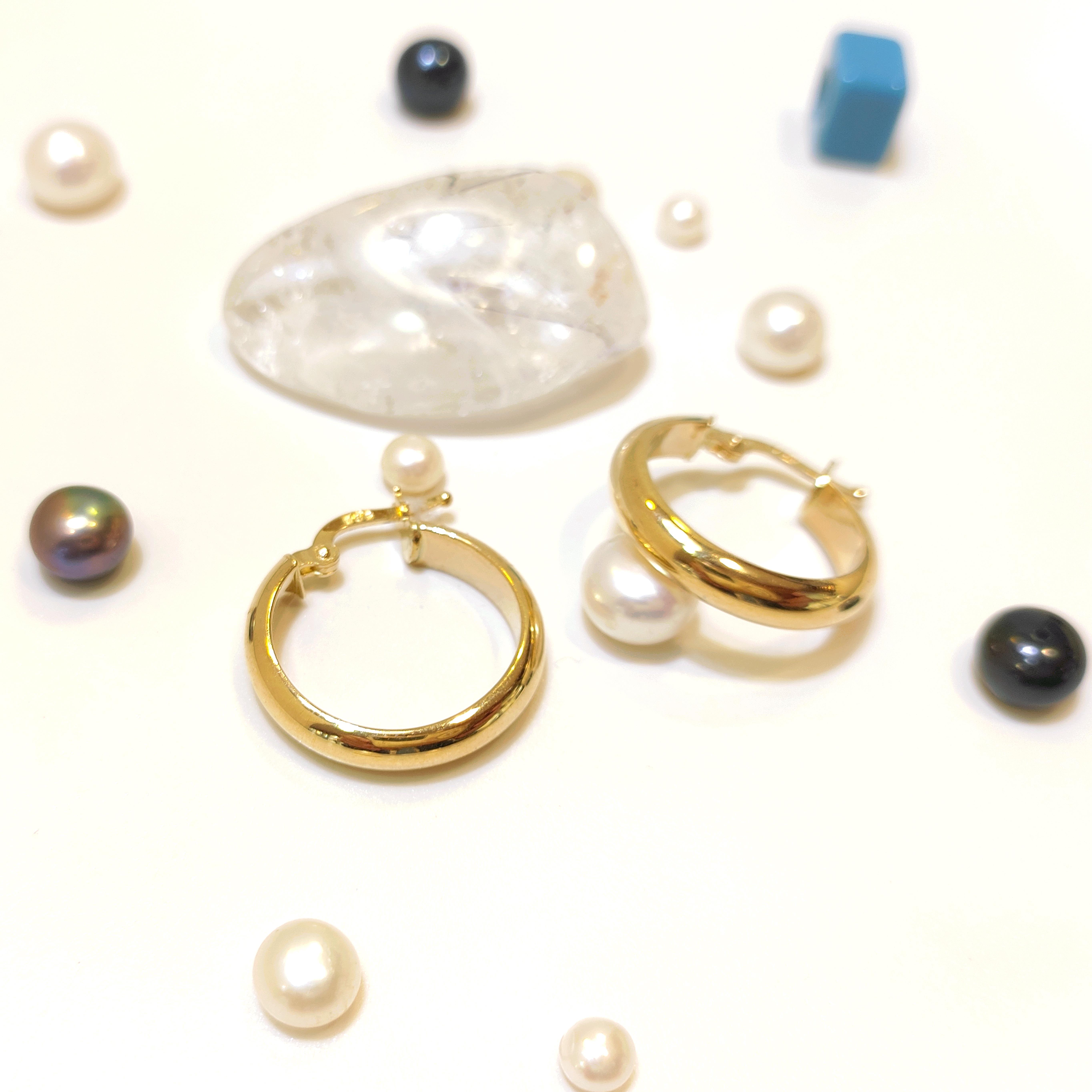 21mm Klasik Bombeli Halka Küpe 14 Ayar Altın HD VİDEOLU