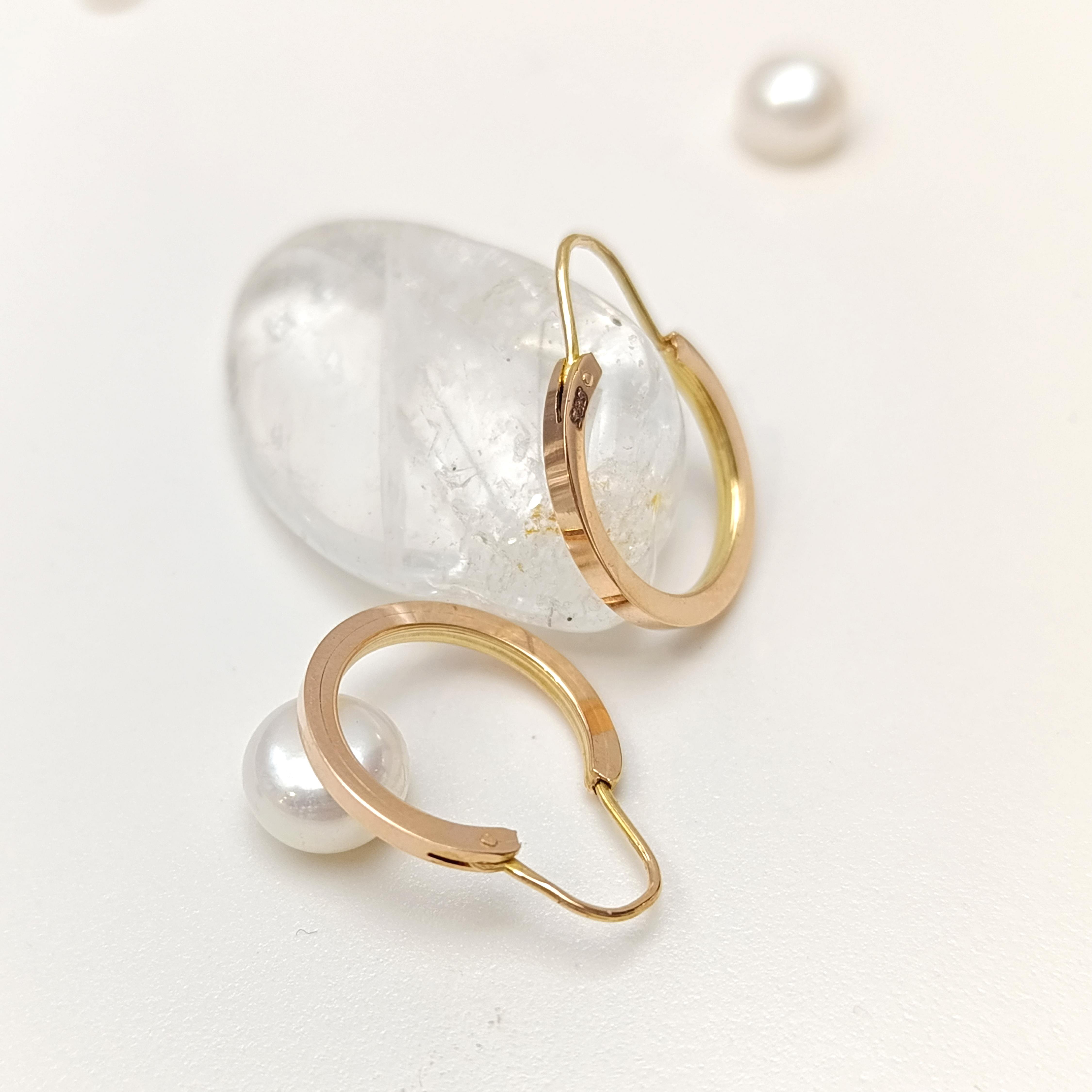 21mm Sallanan Halka Küpe 14 Ayar Altın HD VİDEOLU