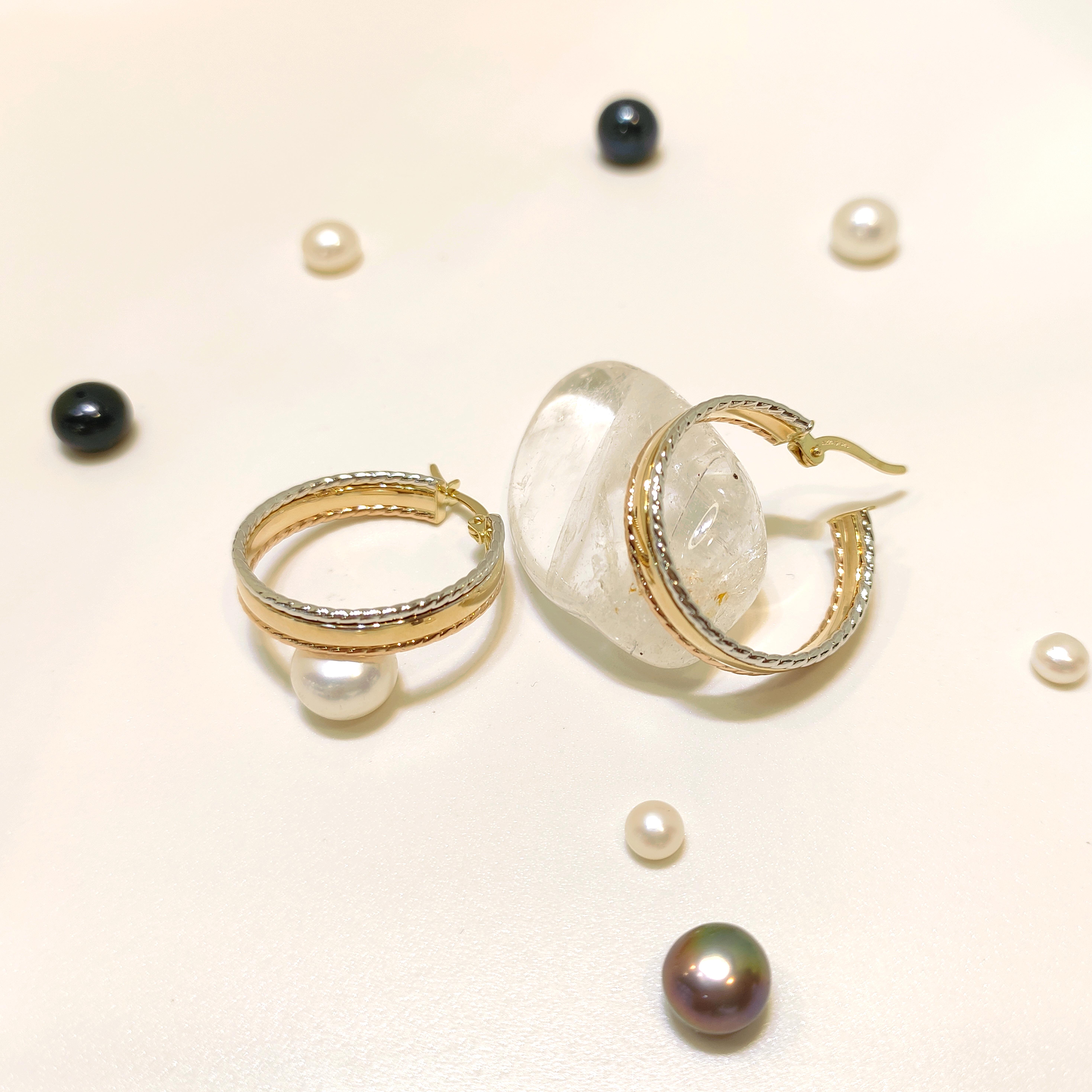 22.3mm Halka Küpe 14 Ayar Altın HD VİDEOLU