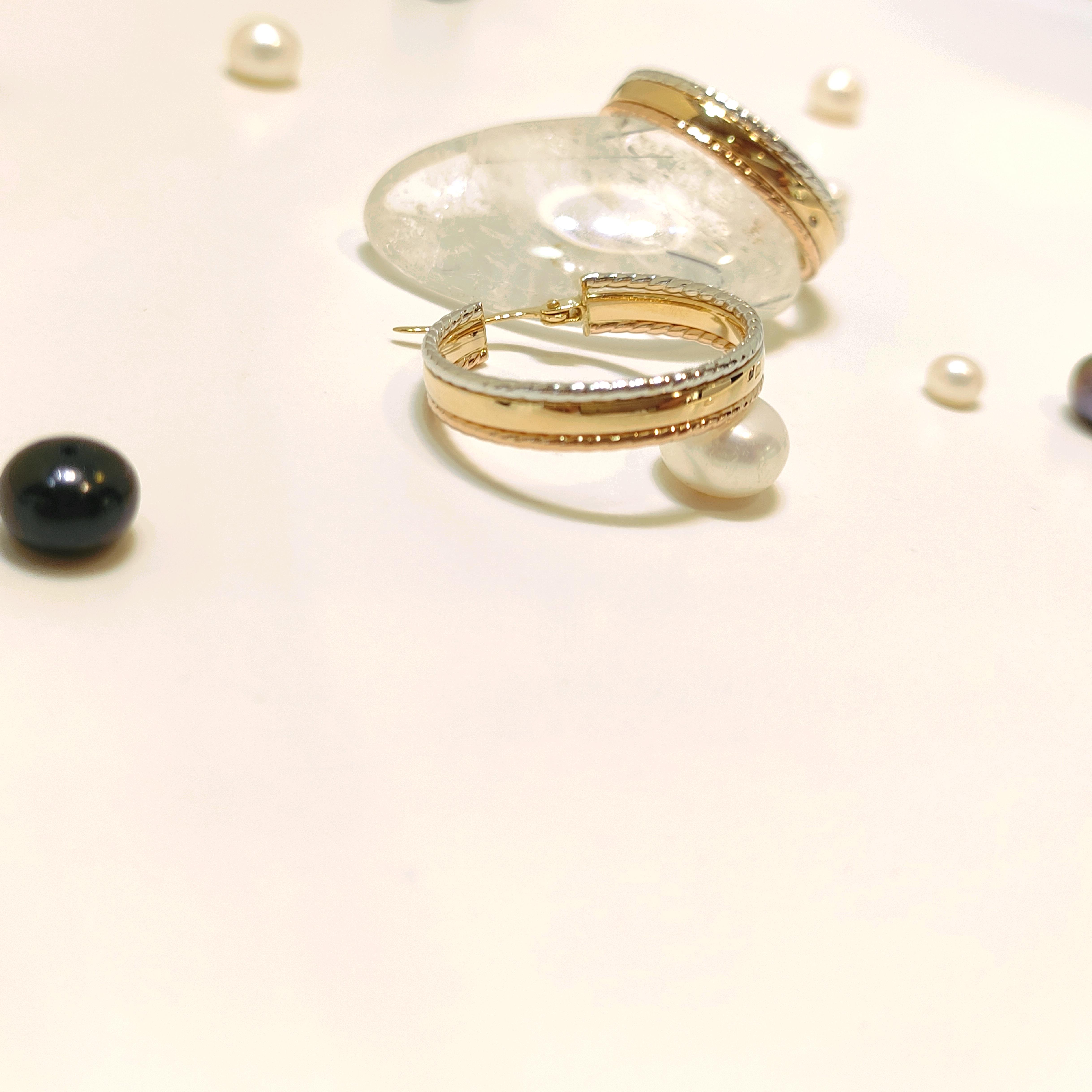 22.3mm Halka Küpe 14 Ayar Altın HD VİDEOLU