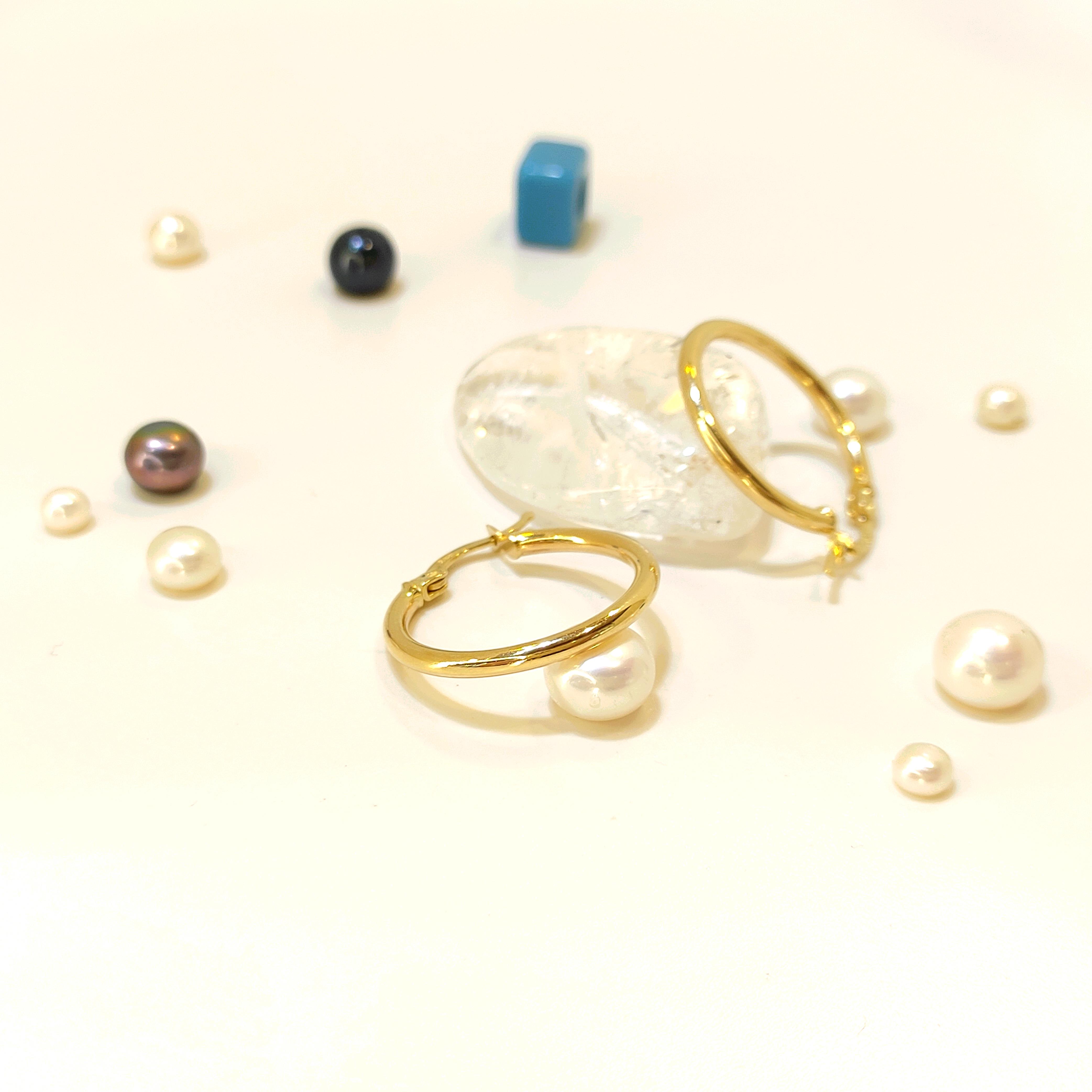 22mm Klasik Halka Küpe 14 Ayar Altın 