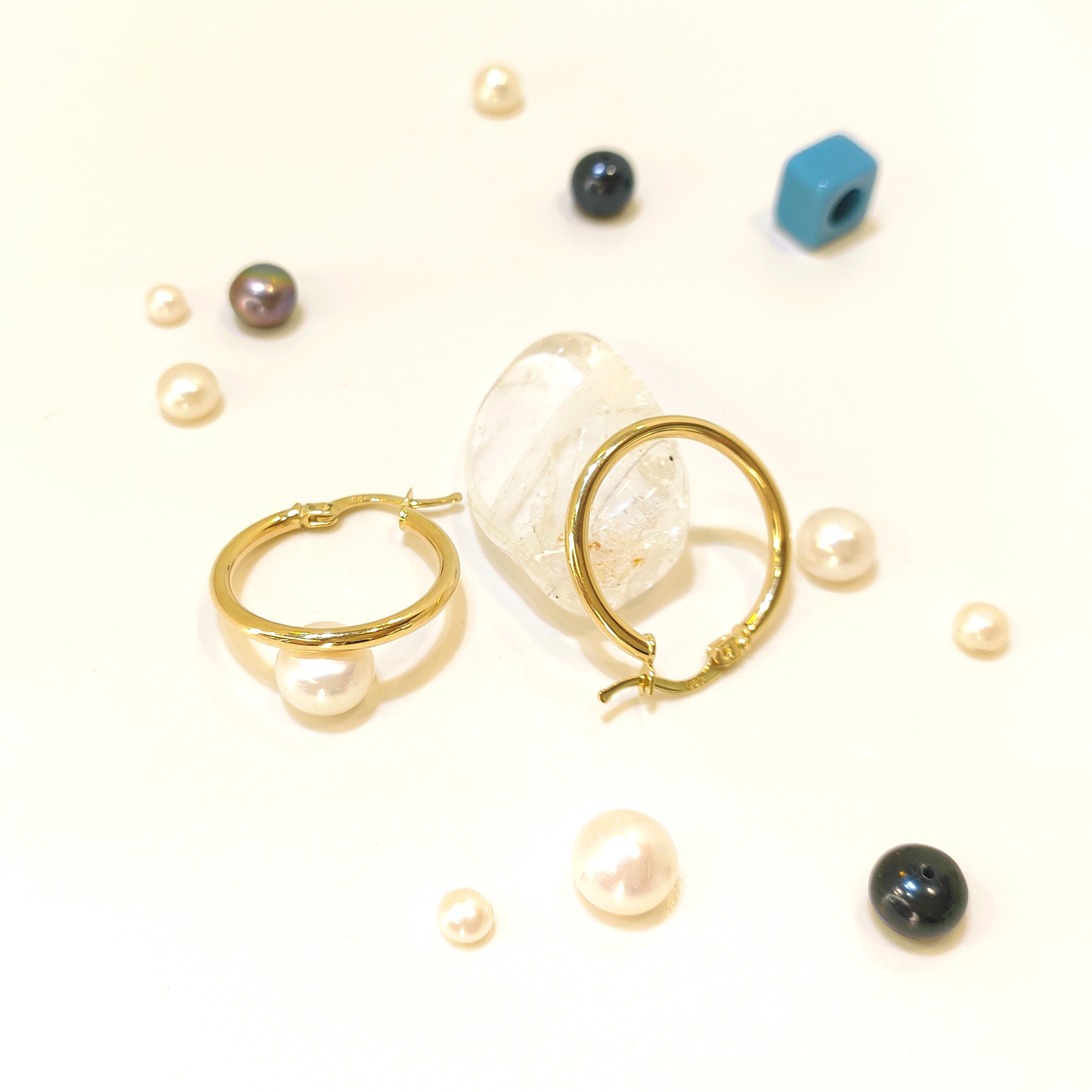 22mm Klasik Halka Küpe 14 Ayar Altın 