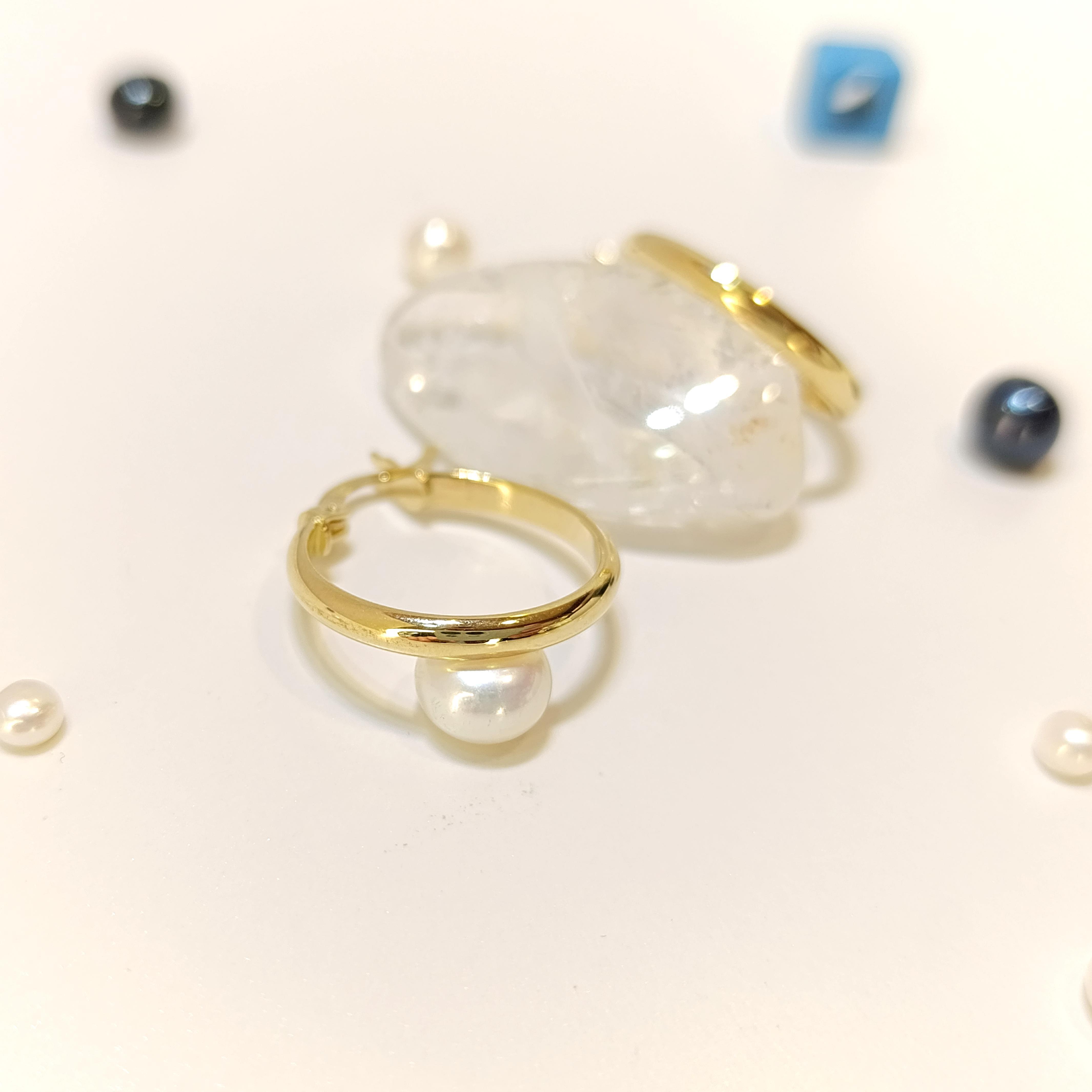 22mm Klasik Halka Küpe 14 Ayar Altın HD VİDEOLU