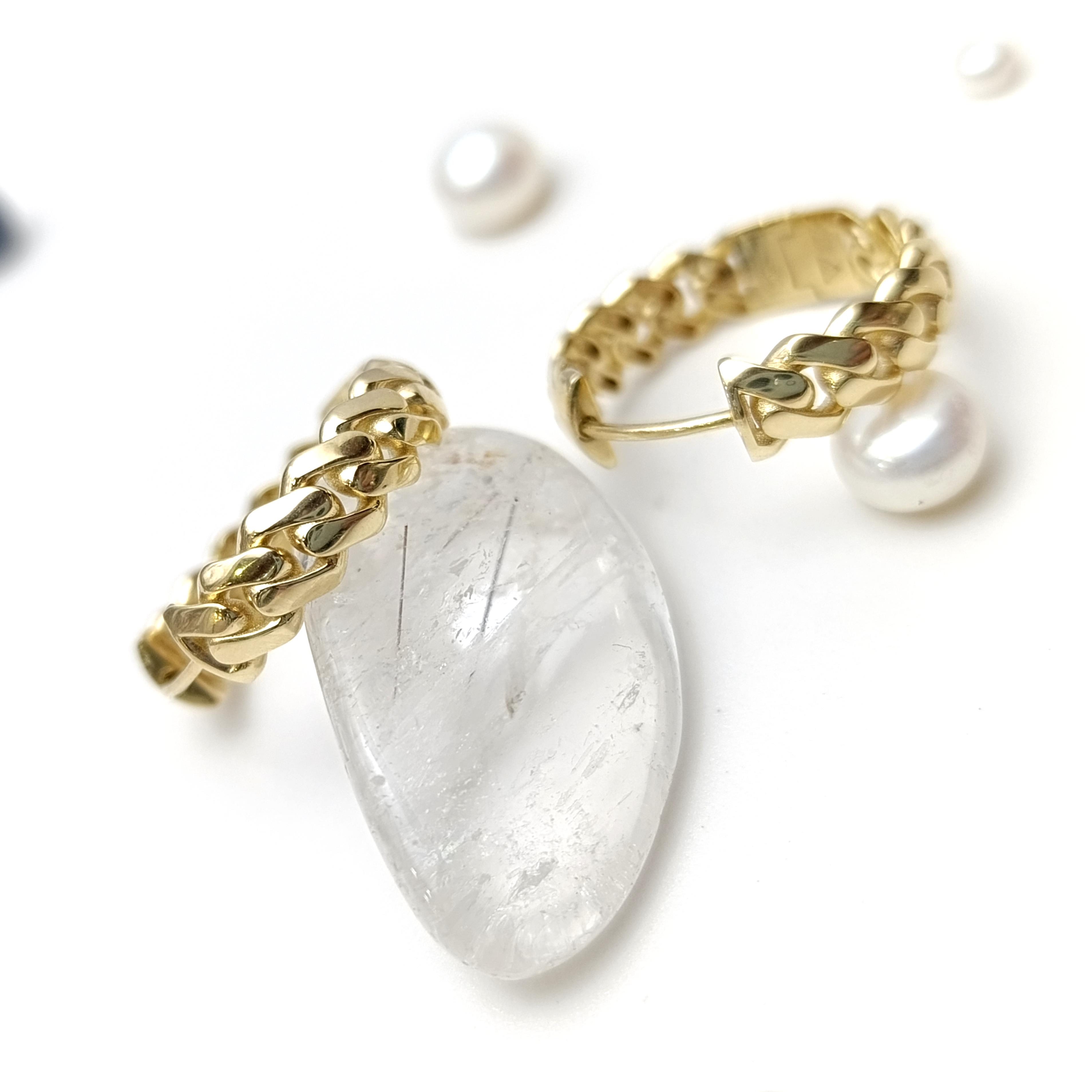 23.5mm Gurmet Halka Küpe 14 Ayar Altın HD VİDEOLU