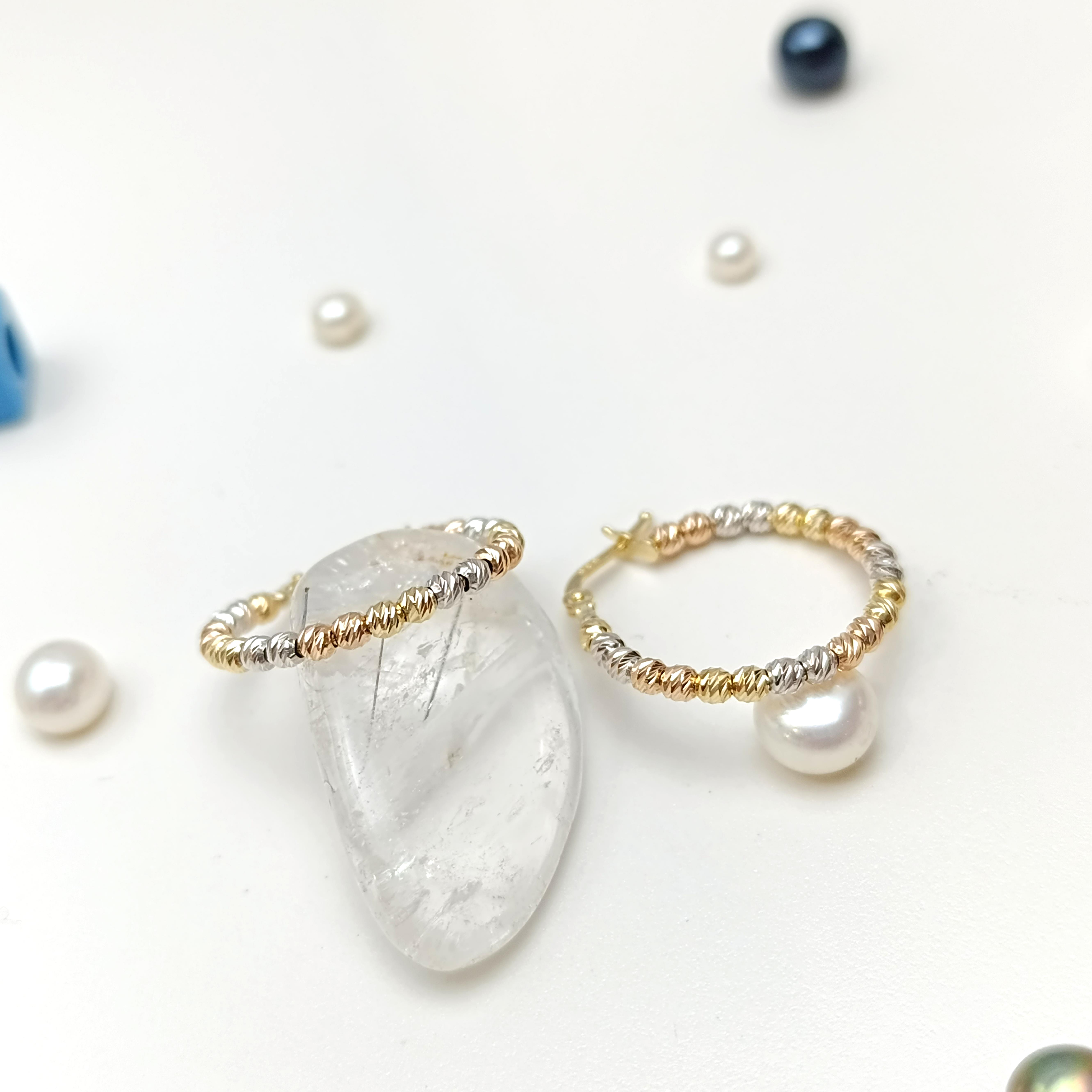 23mm Dorika Toplu Halka Küpe 14 Ayar Altın HD VİDEOLU