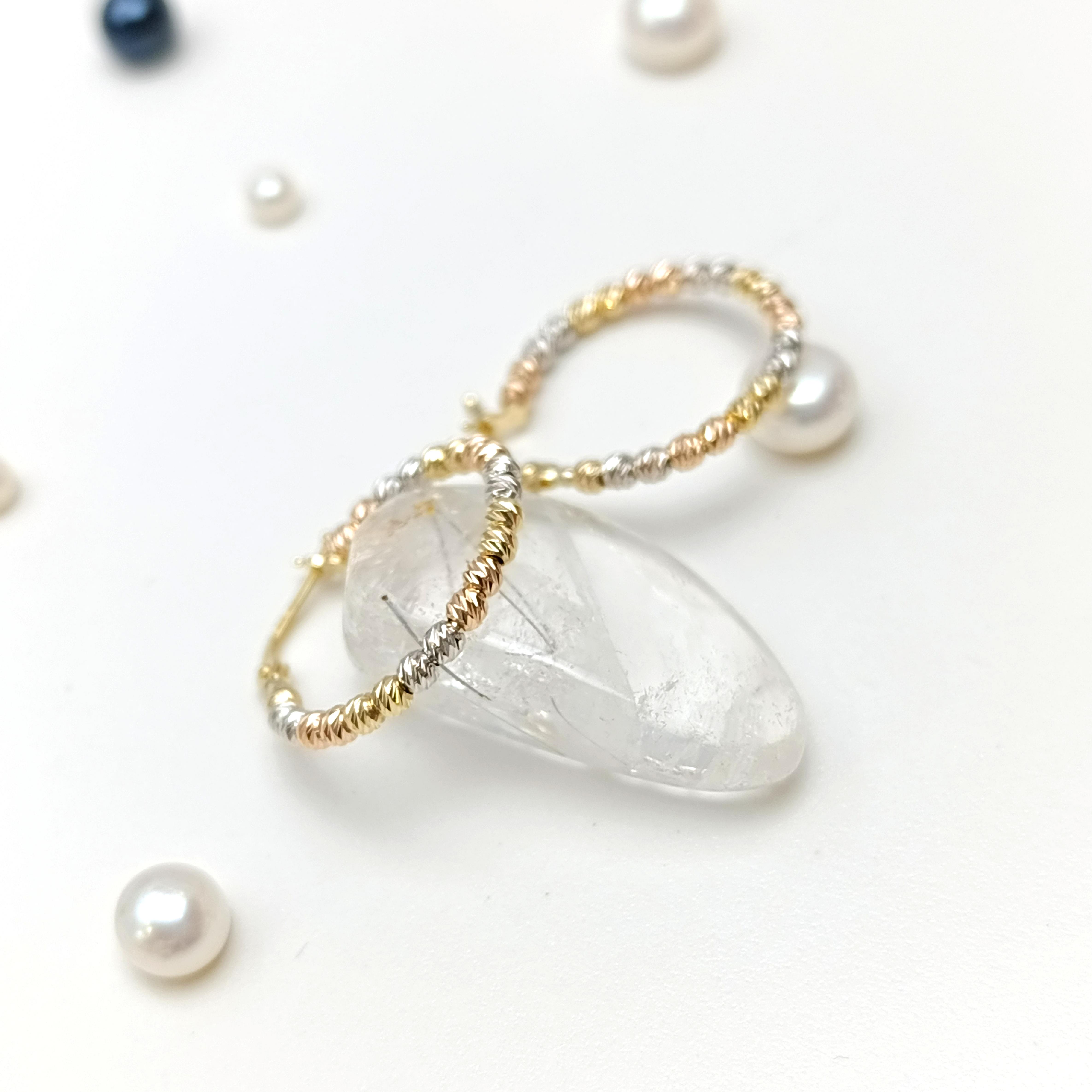 23mm Dorika Toplu Halka Küpe 14 Ayar Altın HD VİDEOLU