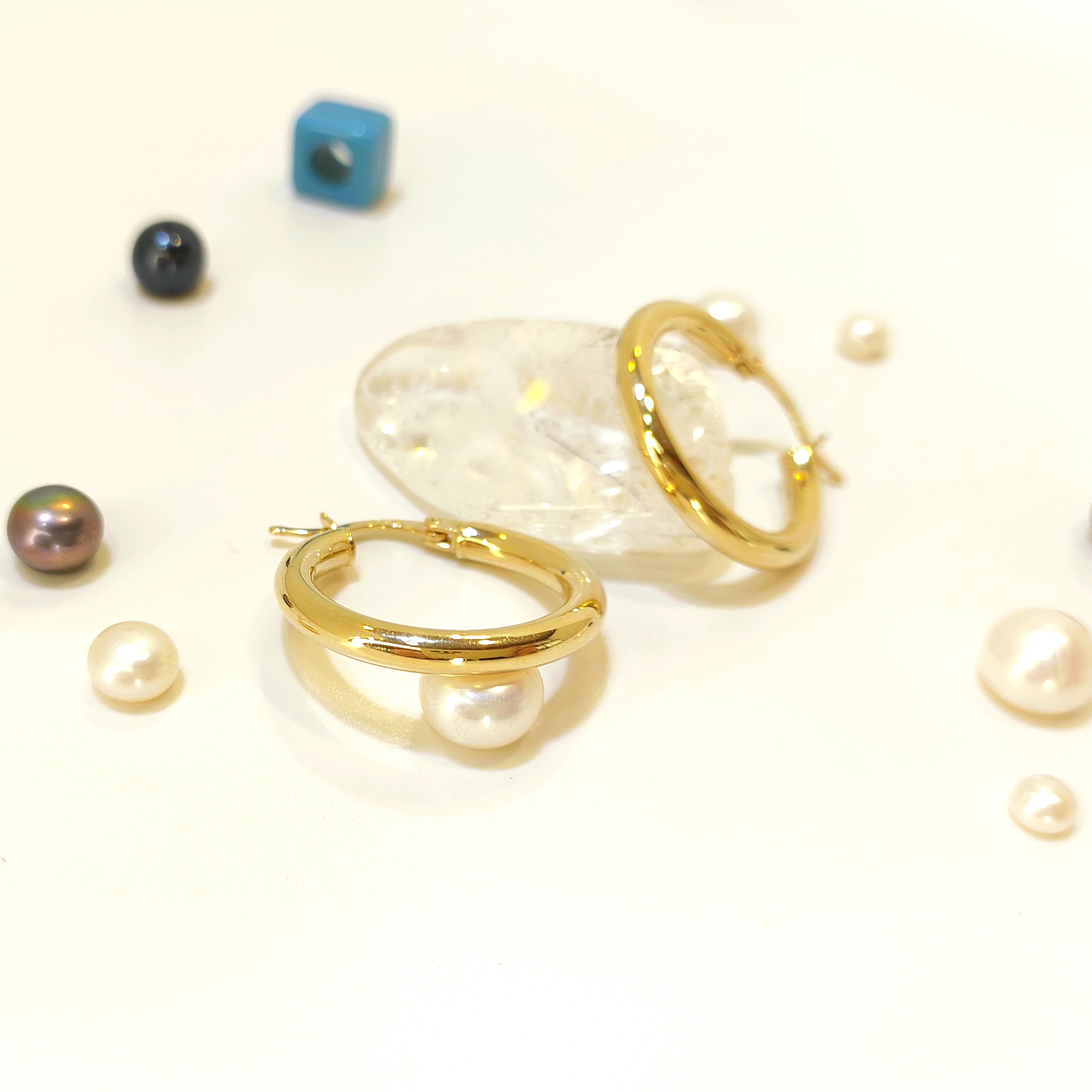 24mm Klasik Halka Küpe 14 Ayar Altın 